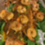 Cajun Prawn and Salmon Salad