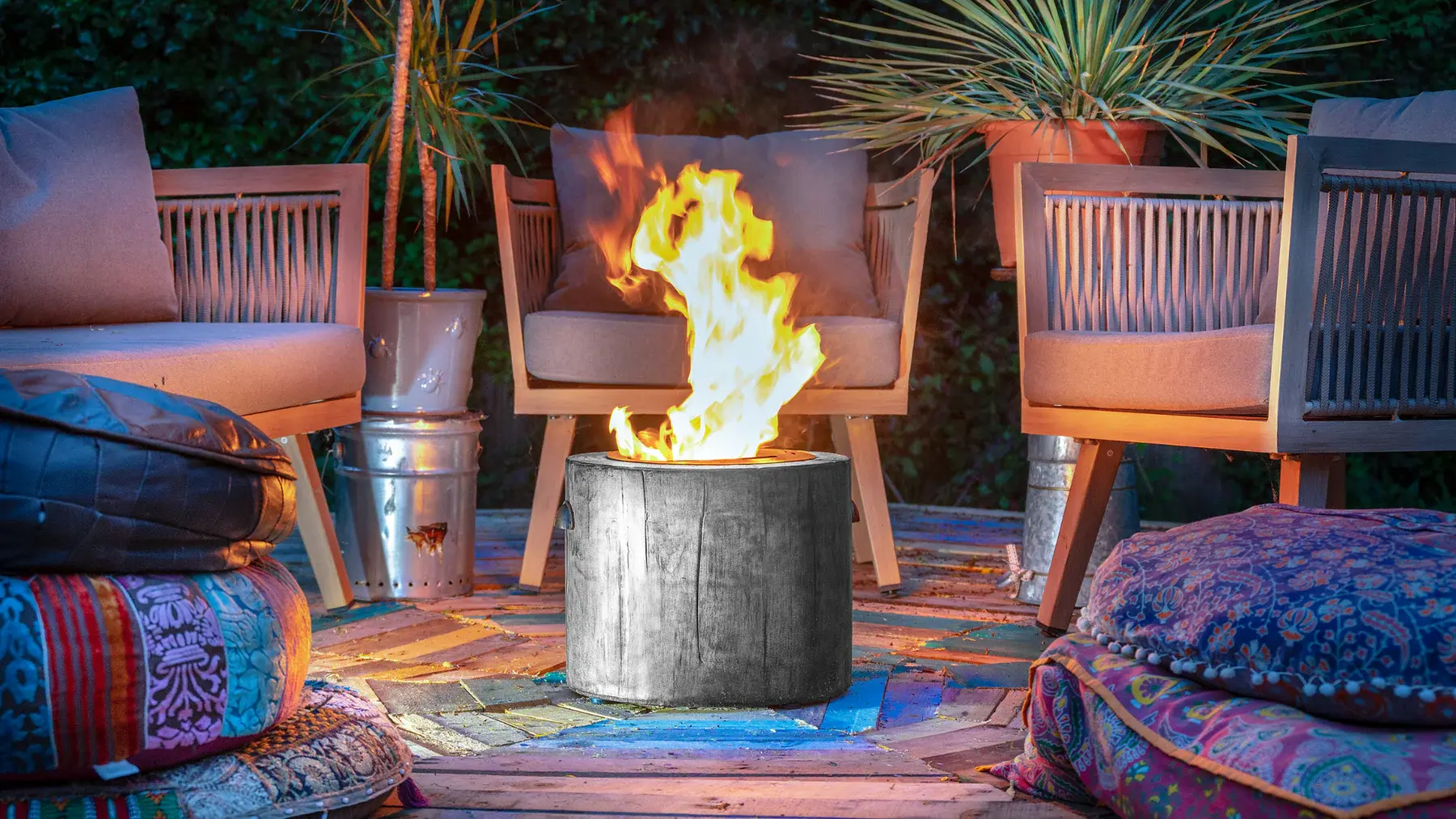 El Fuego Black Fire Pit