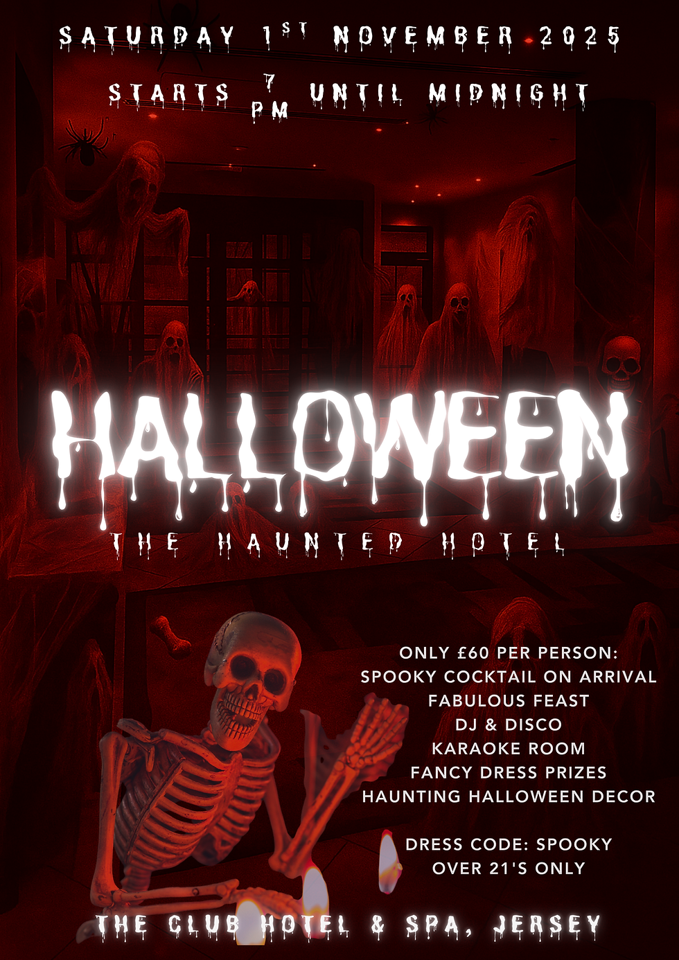 Halloween - The Haunted Hotel @ The Club Hotel & Spa, Jersey