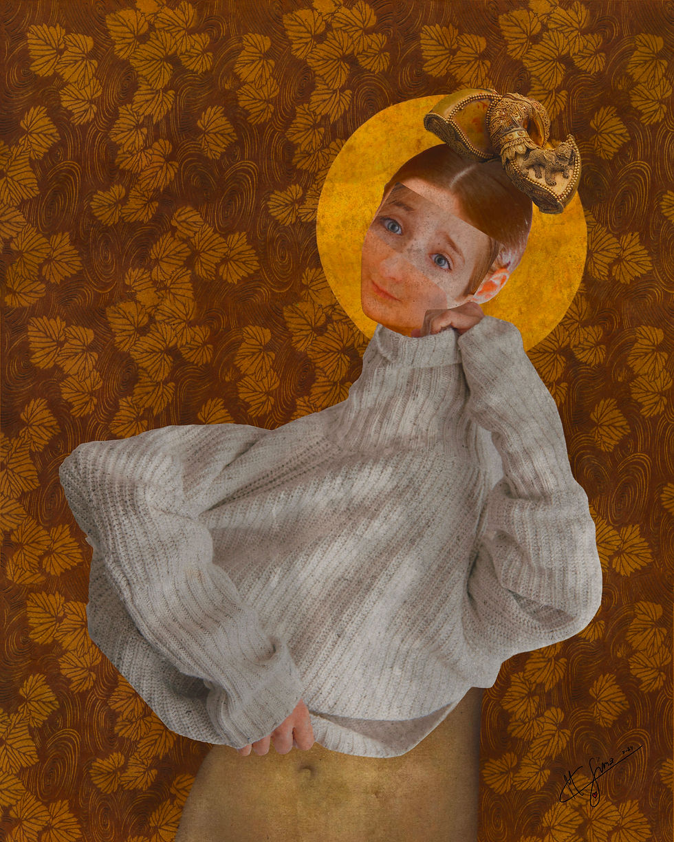 Despertar de Otoño. 40x50cm. Collage digital. Impresión en papel bambú Hahnemühle. 2024