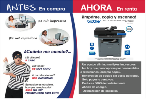 Renta Multifuncional Brother 5650 | SOLUCOPYSEG