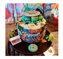 Custom Ninja turtle Cake