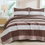 Thumbnail: owego_home_goods_decor_bedding_interior_design_brown_quilt_coverlet_stripe