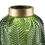 Thumbnail: owego_home_interior_design_glass_vase_green_leaf_retro_vintage_gold_rim