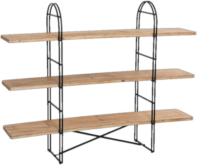 oweg0_home_decor_book_shelf_case_raw_wood_black_frame_modern_simple_drift_arch_boho_style