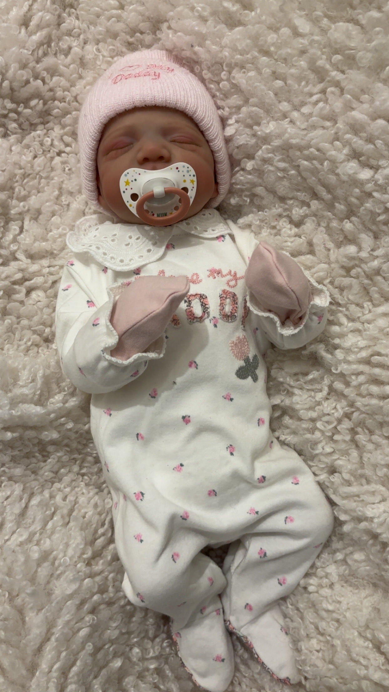 Weighted reborn baby doll,