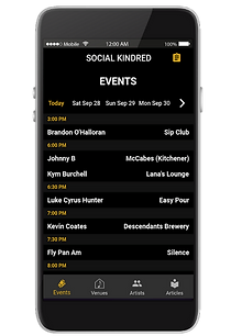 Live Entertainment App Social Kindred