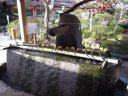 上賀茂神社の手水舎