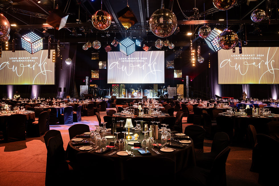 Corporate awards night ballroom, themed by Architcts of Vibe