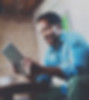 Man Using a Tablet