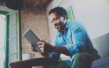 Man Using a Tablet