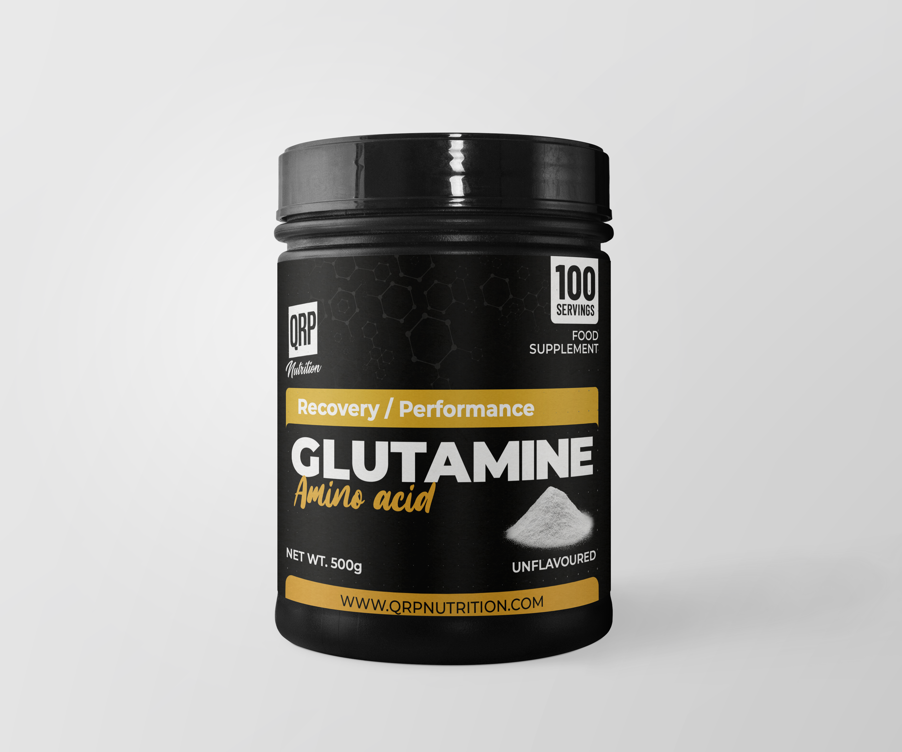 QRP Nutrition GLUTAMINE 500g (UNFLAVOURED)