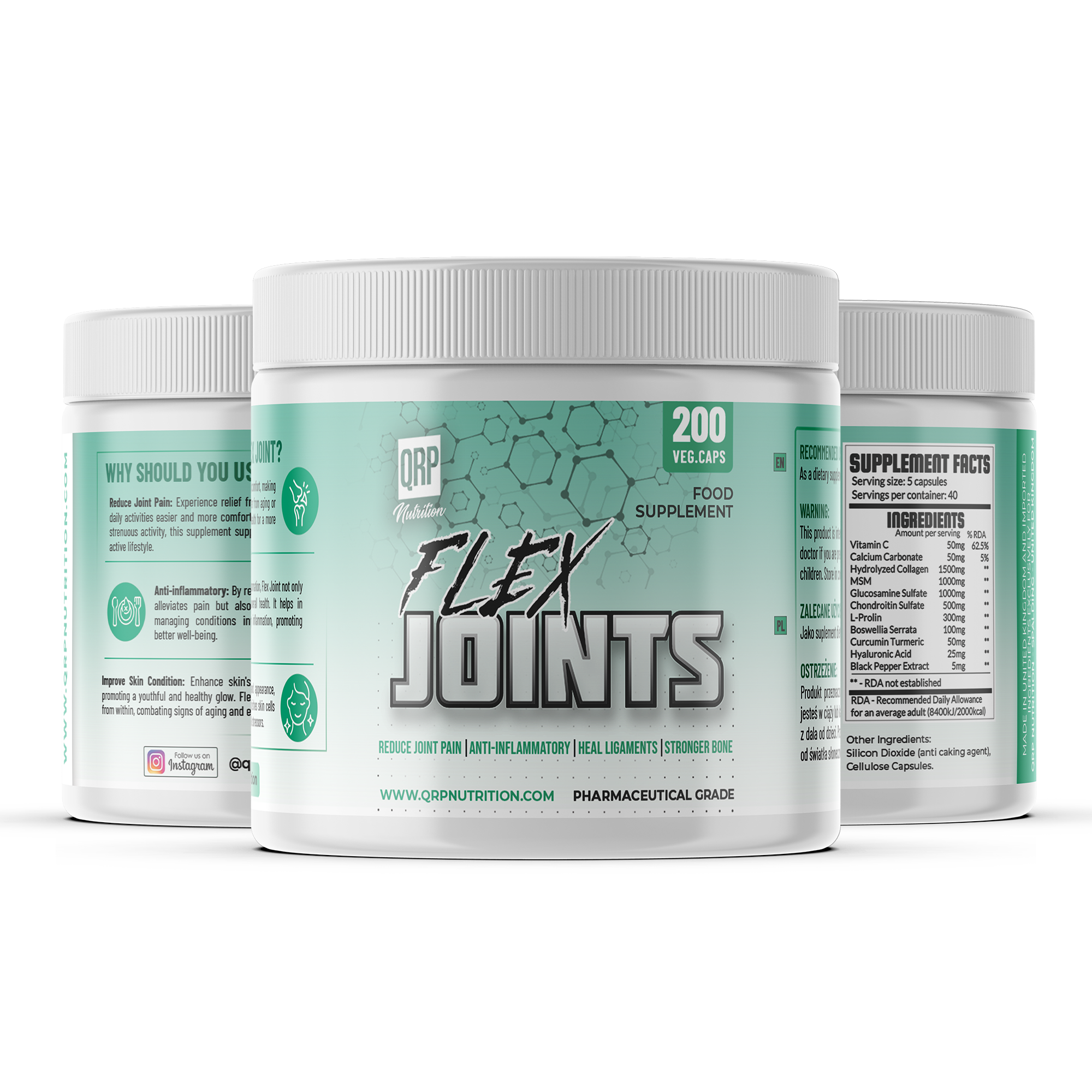 QRP Nutrition FLEX JOINTS 200capsules