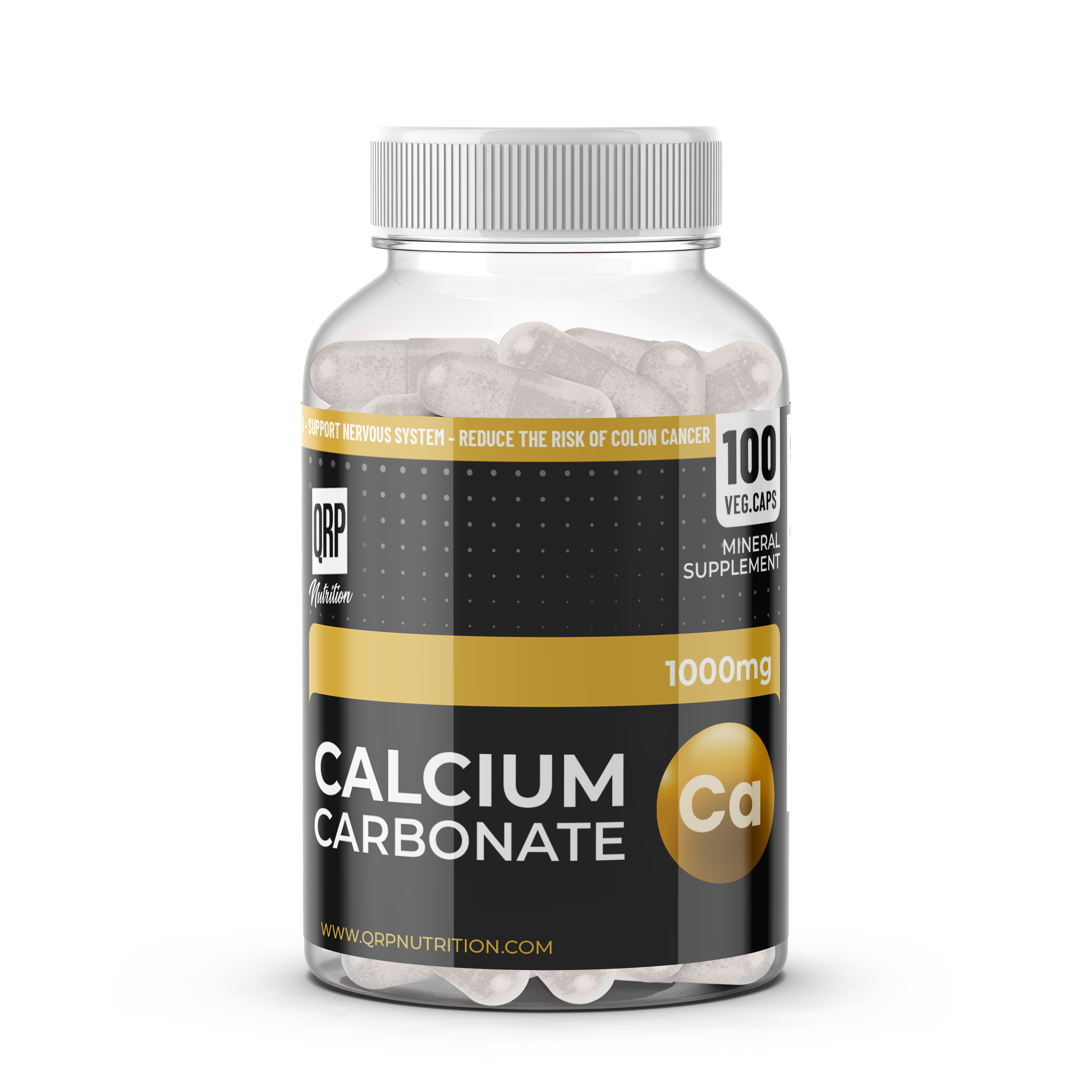 QRP Nutrition CALCIUM 1000mg 100capsules