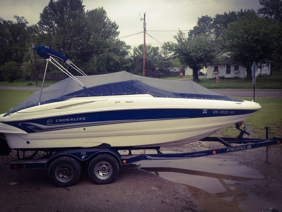 Blue Single Piece Cockpit/Bow Cover