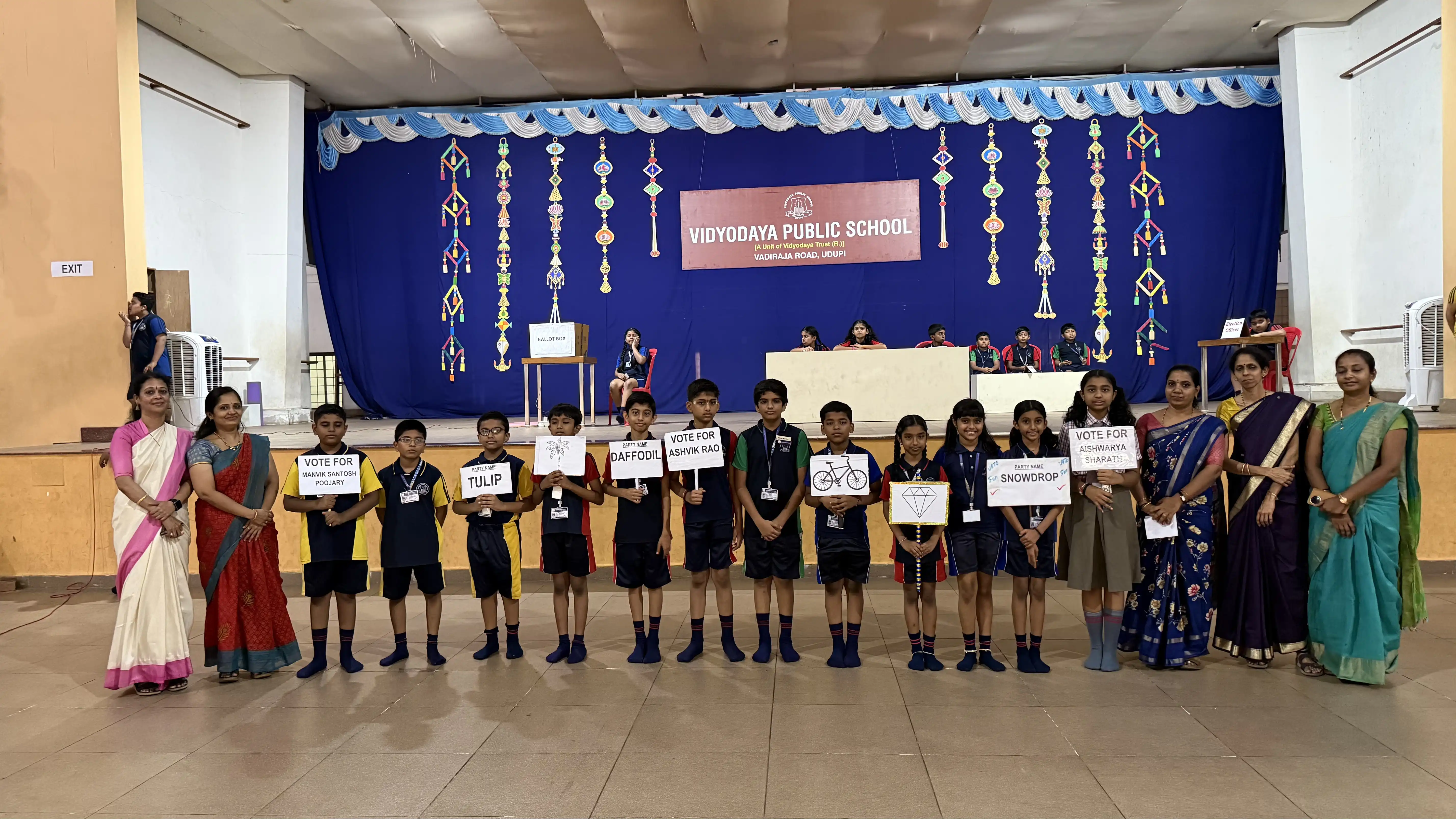Vidyodaya Public School Election Activity Using Electronic Voting Machine