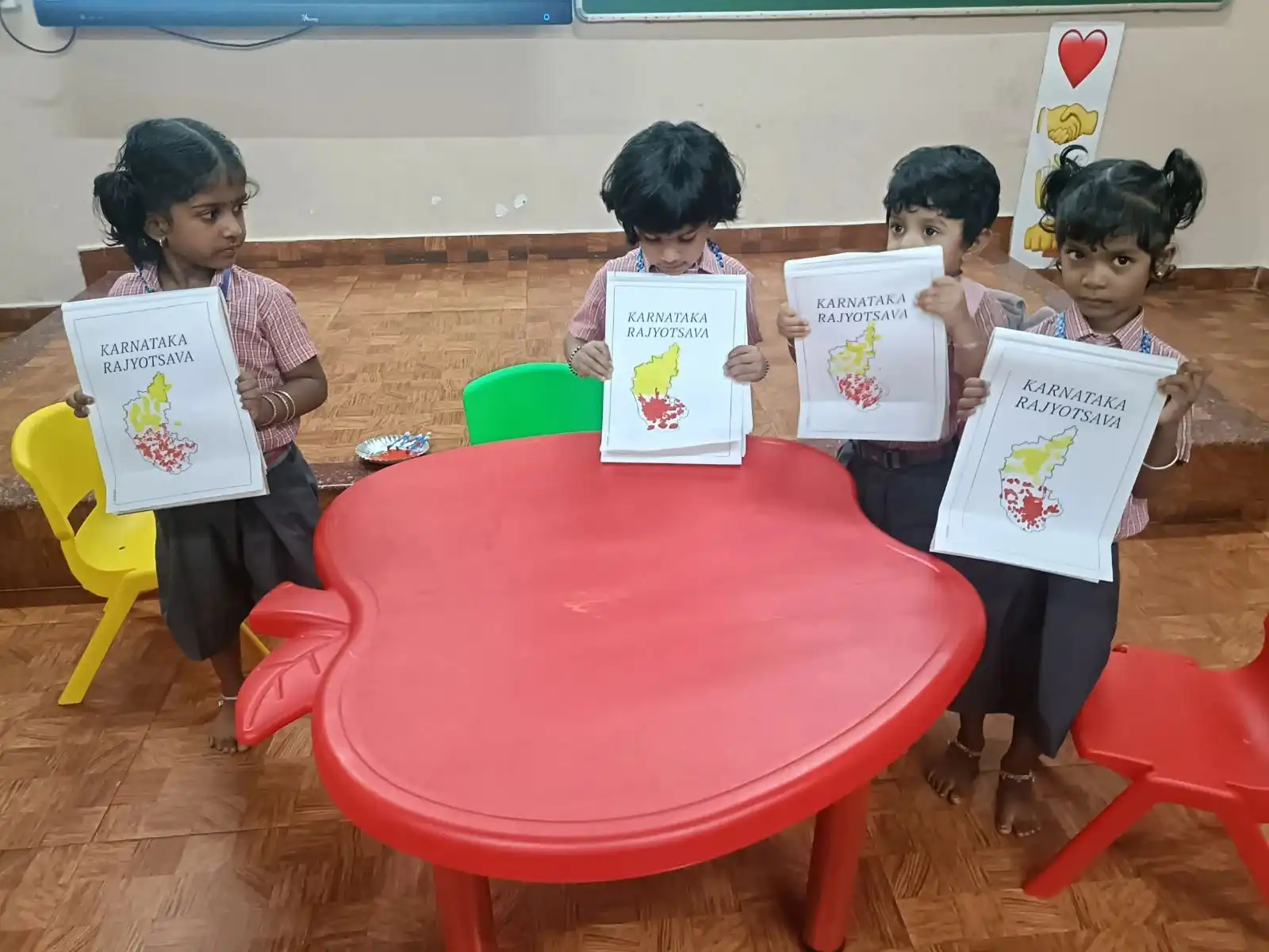 Karnataka Rajyotsava Celebration at Vidyodaya Public School Udupi