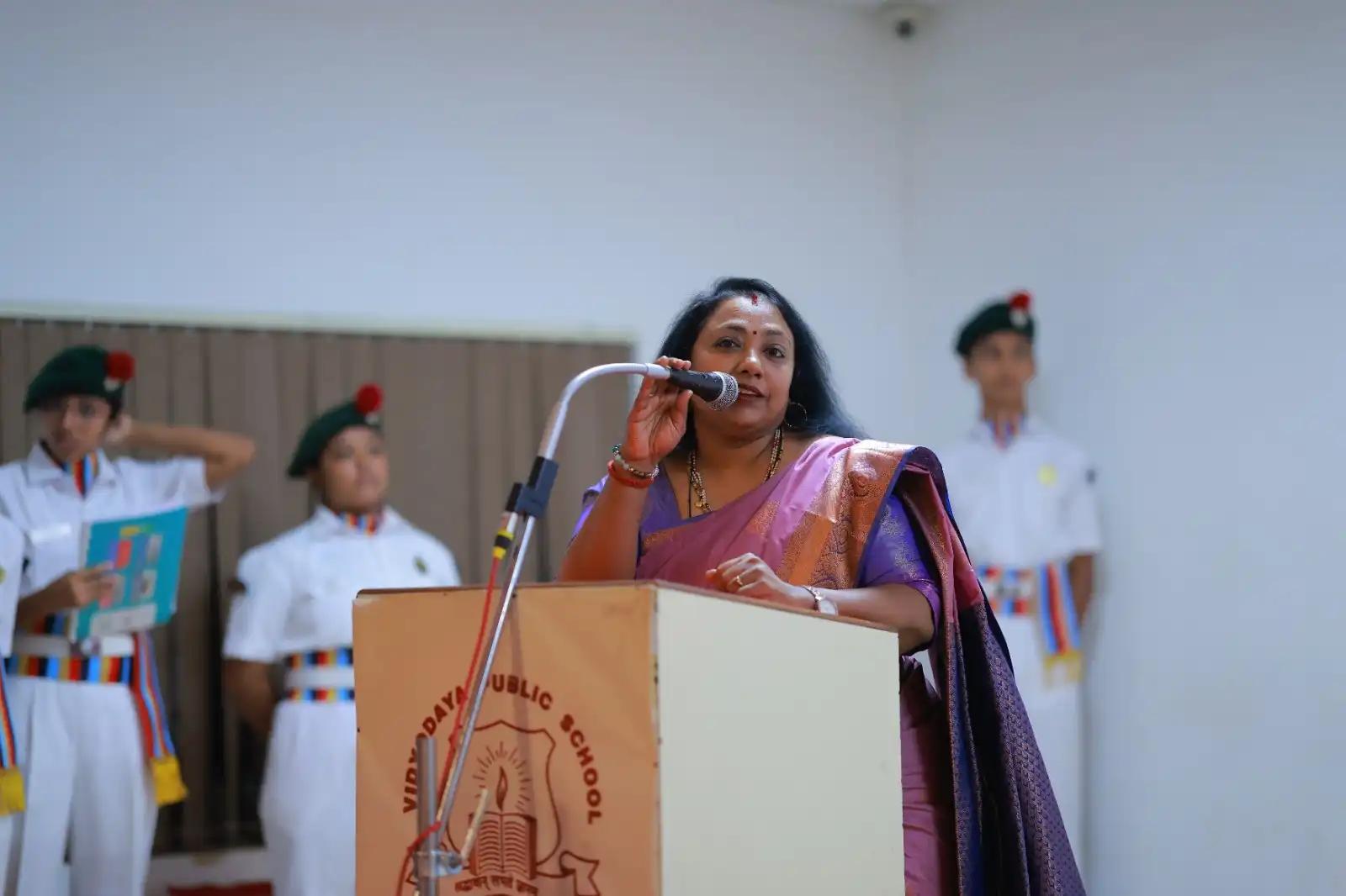 NCC Valedictory Function 2024–26 Conducted at 77JD Vidyodaya School Sub Unit