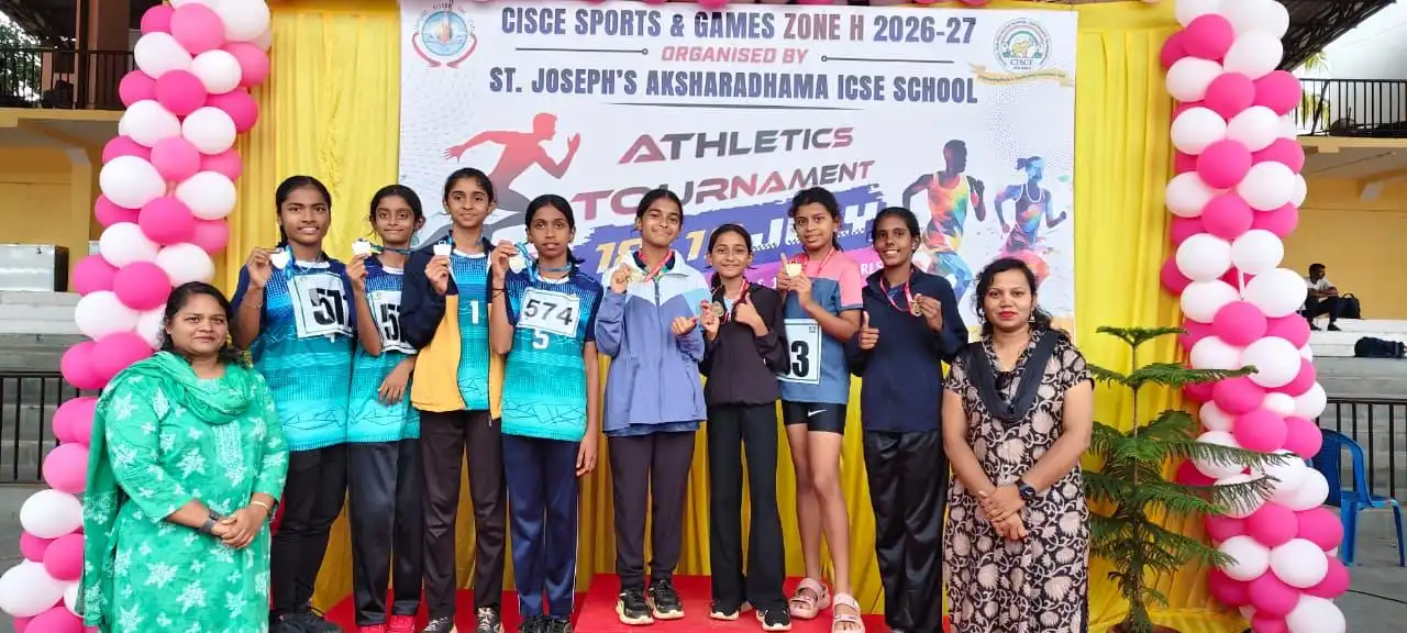 CISCE Zonal Sports Meet 2026 medal winners from Vidyodaya Public School