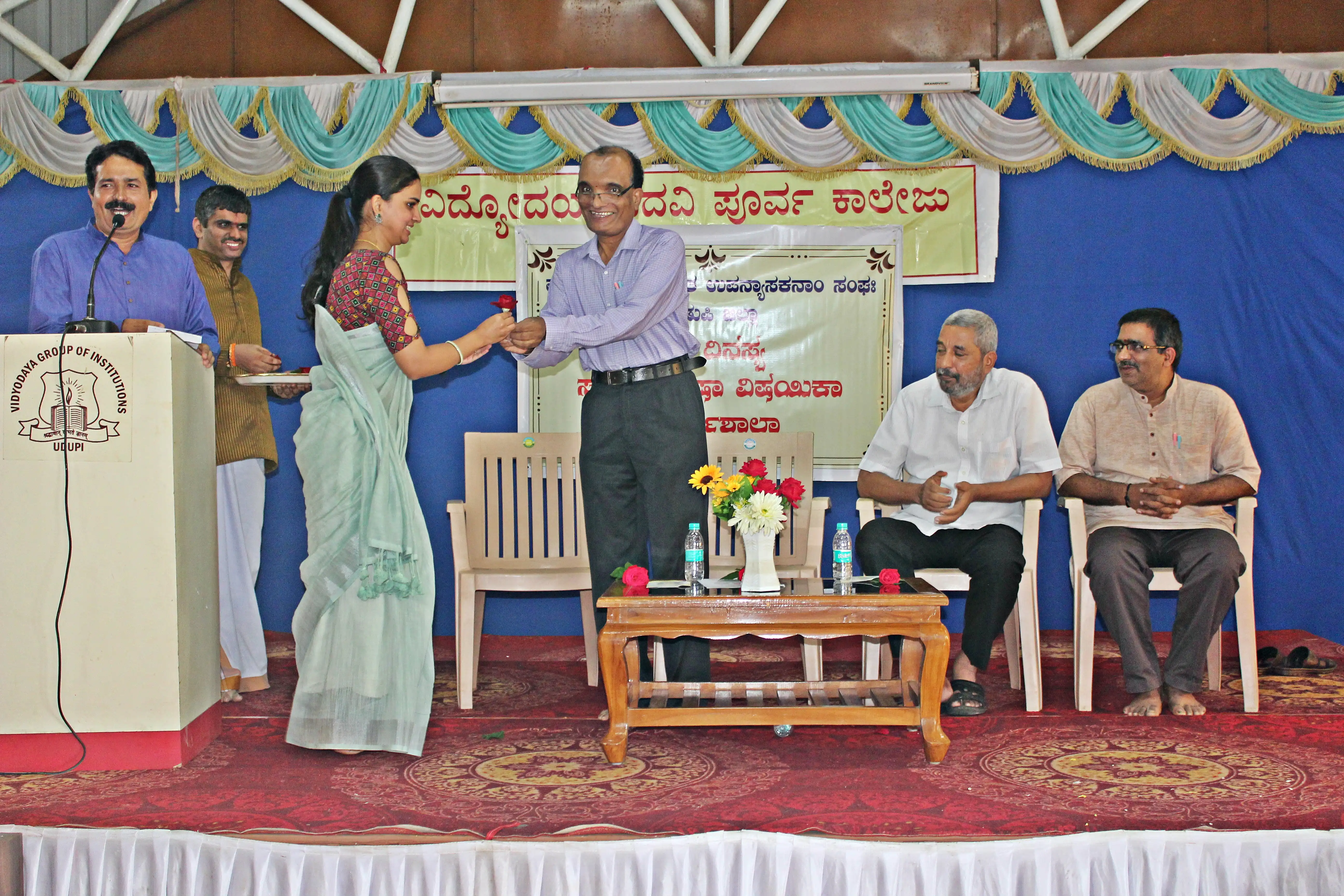 Workshop for Sanskrit Lecturers of Udupi District at Vidyodaya P U College Udupi