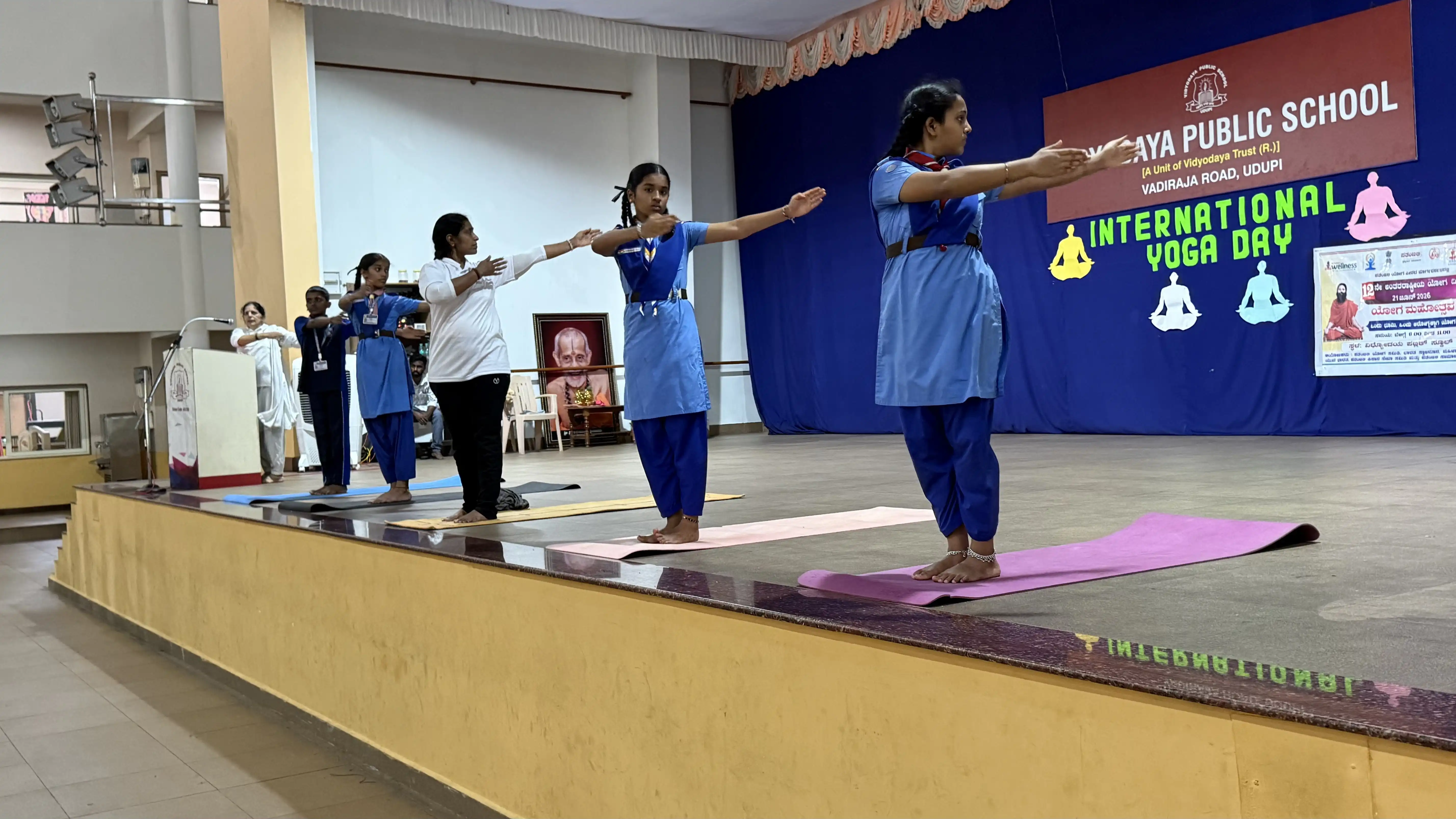 International Yoga Day celebration at Vidyodaya Public School
