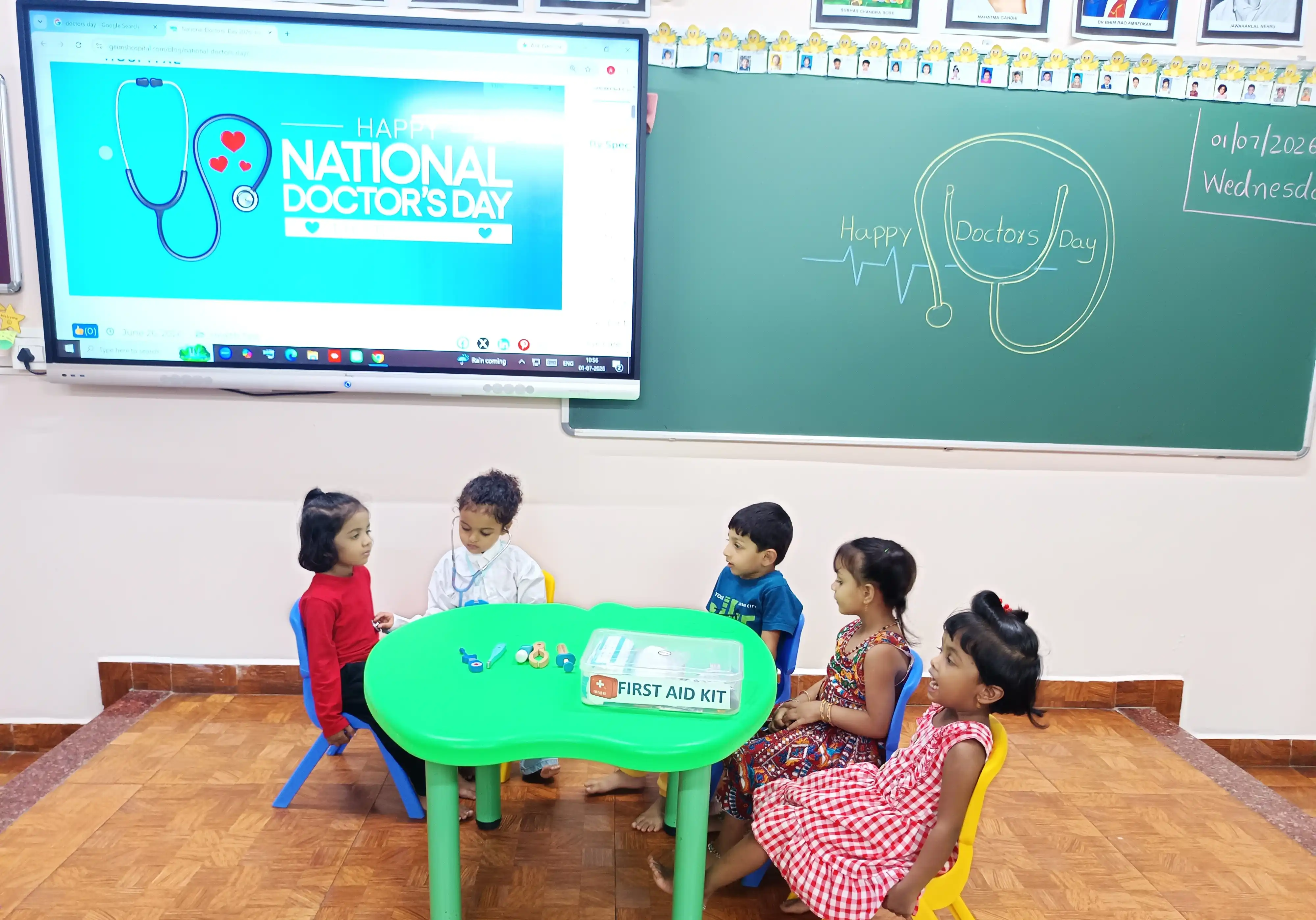 Doctor's Day Activity at Vidyodaya Public School