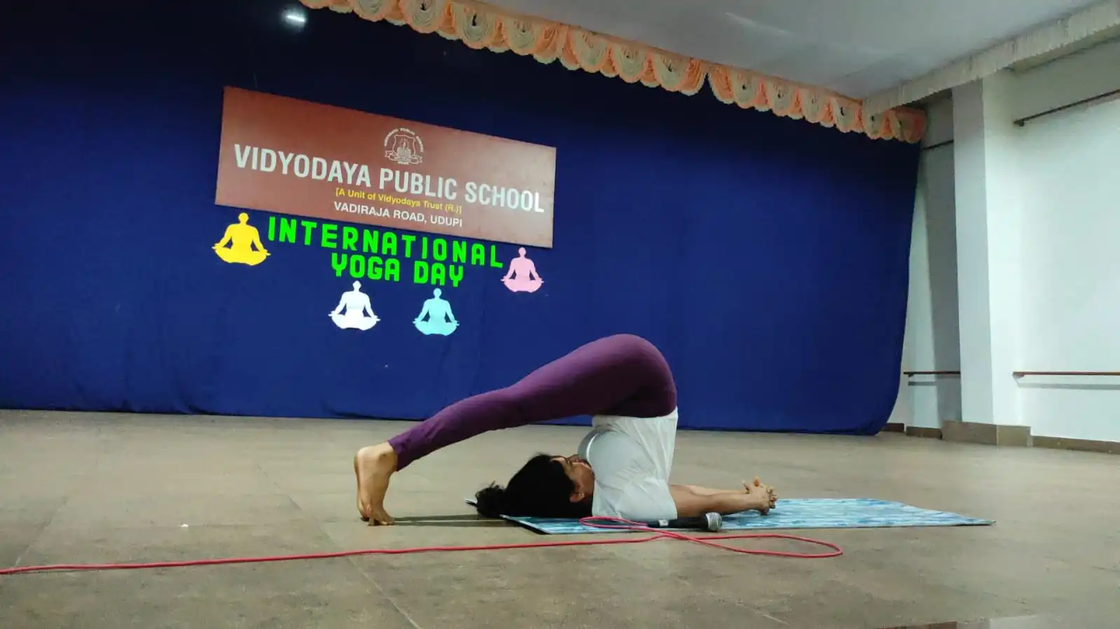 International Yoga Day celebration at Vidyodaya Public School