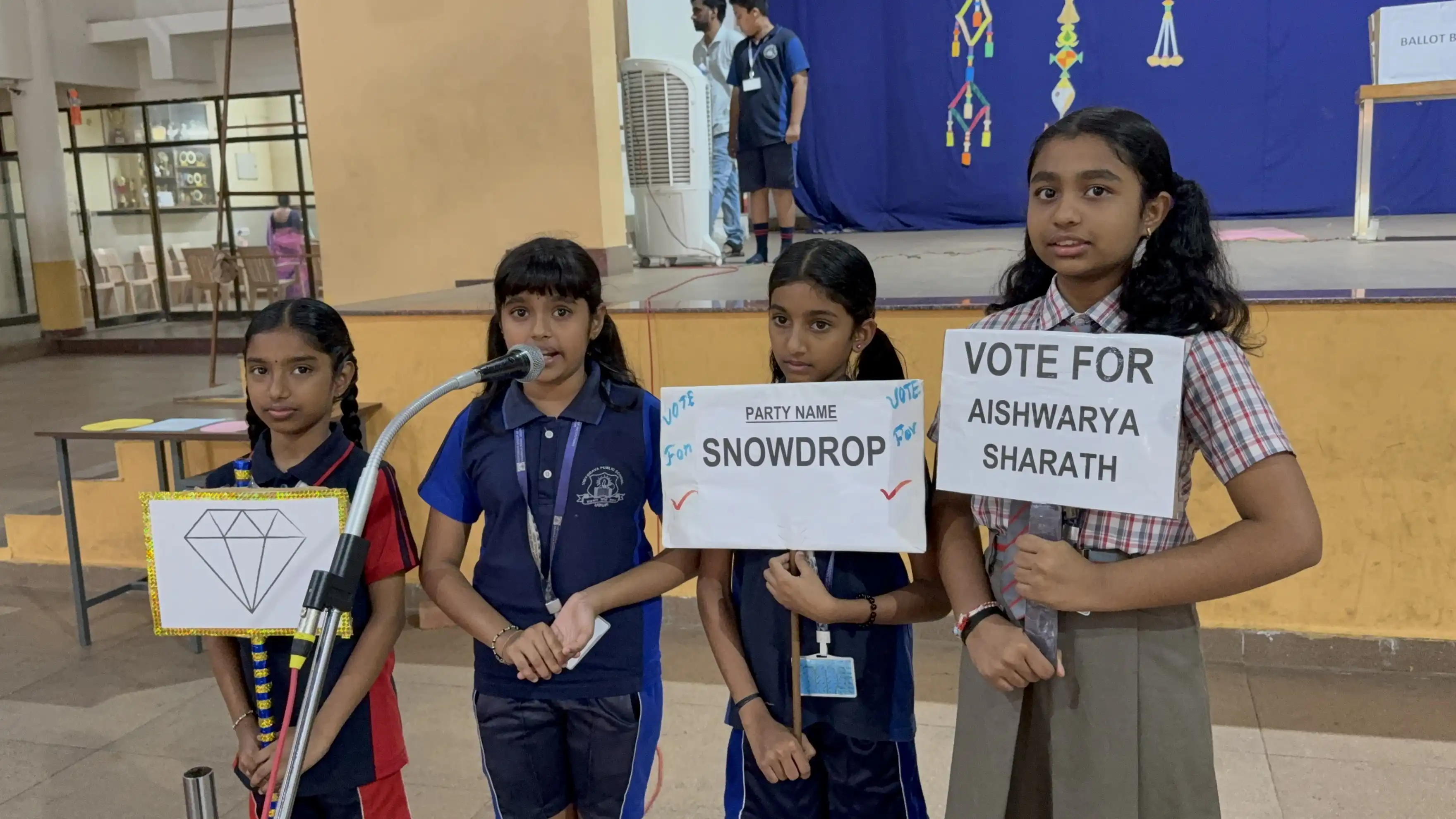 Vidyodaya Public School Election Activity Using Electronic Voting Machine