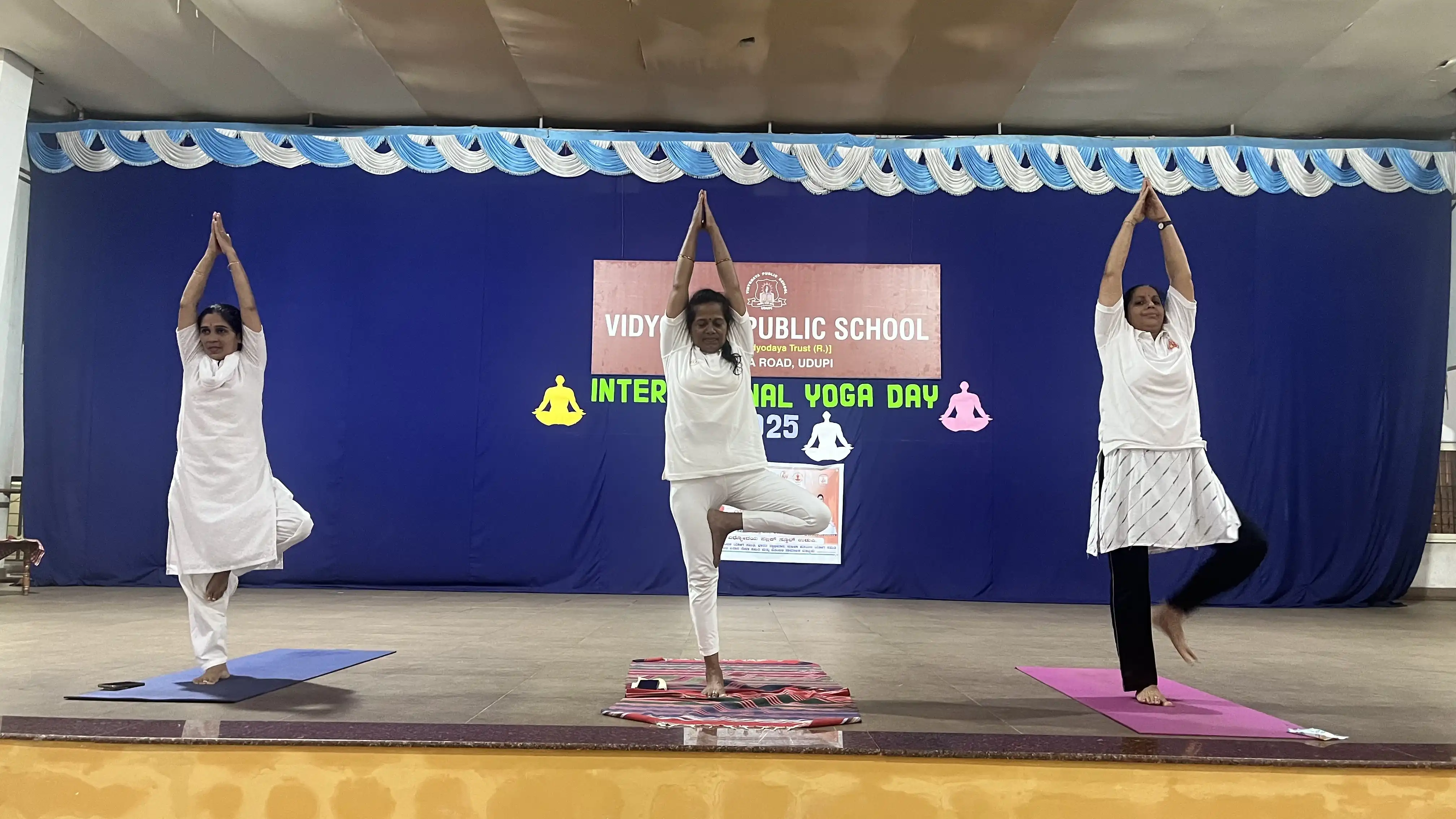 International Yoga Day at Vidyodaya Public School Udupi