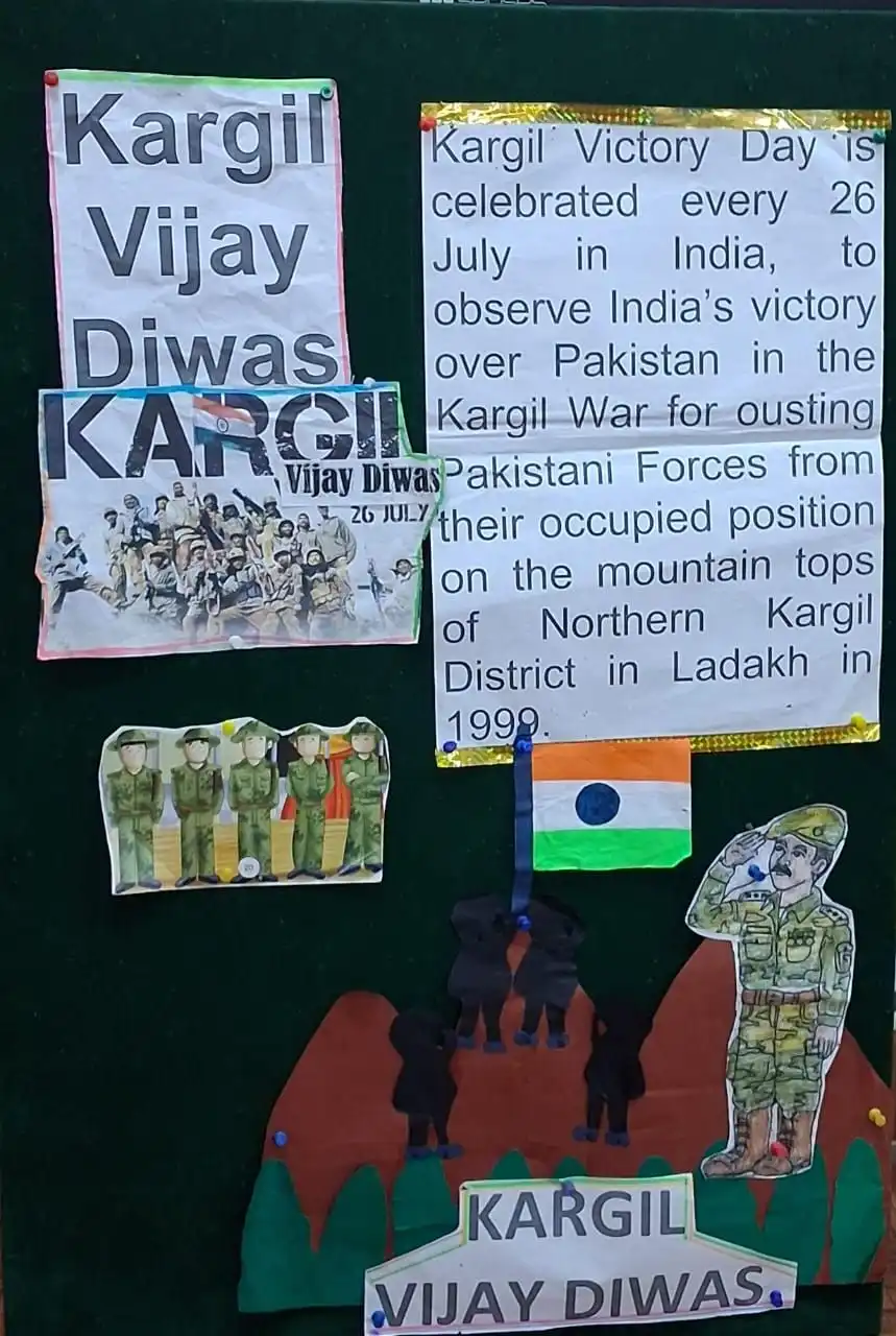 Vidyodaya Public School Udupi celebrating Kargil Vijay Divas