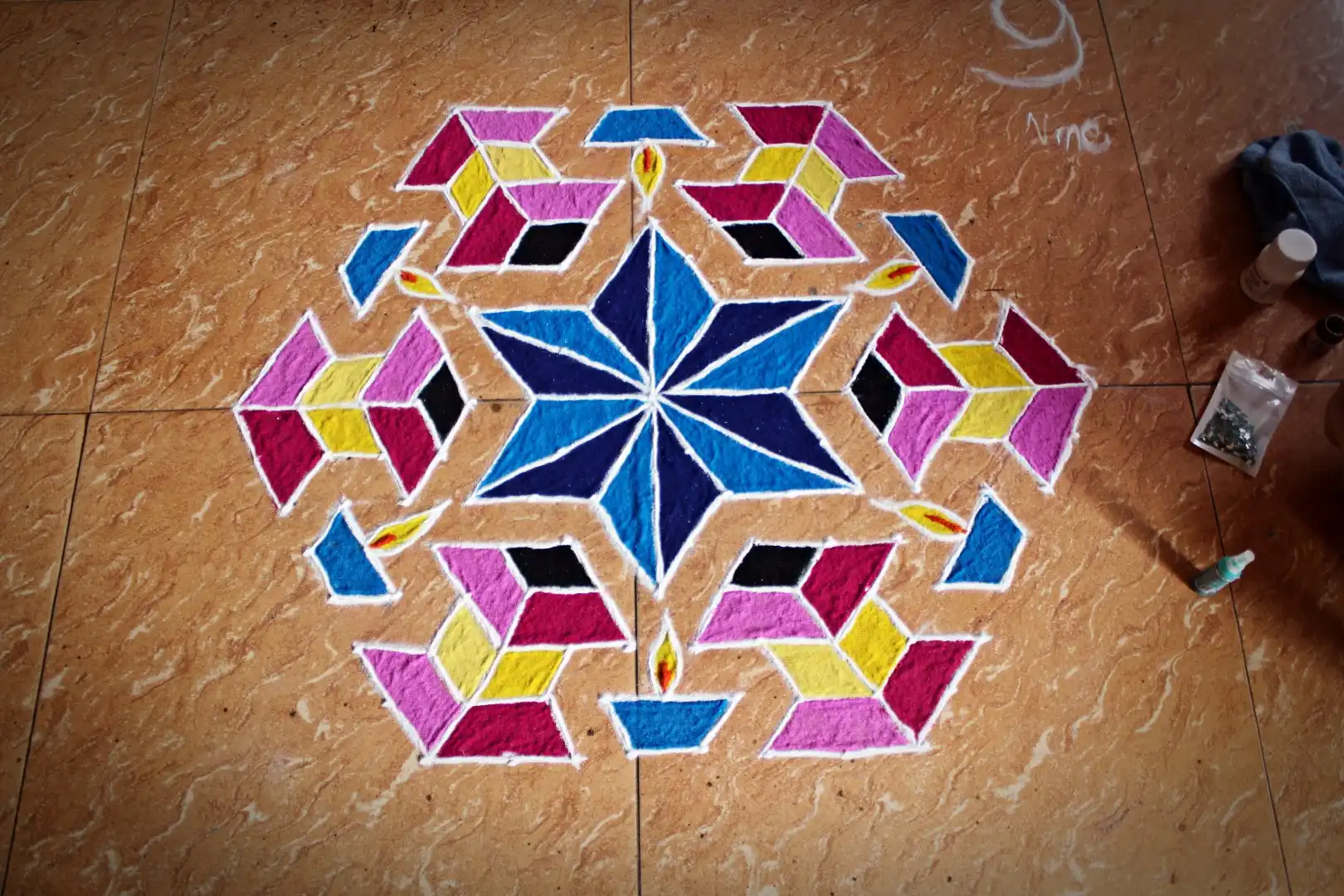 Rangoli Competition held at Vidyodaya P U College, Udupi
