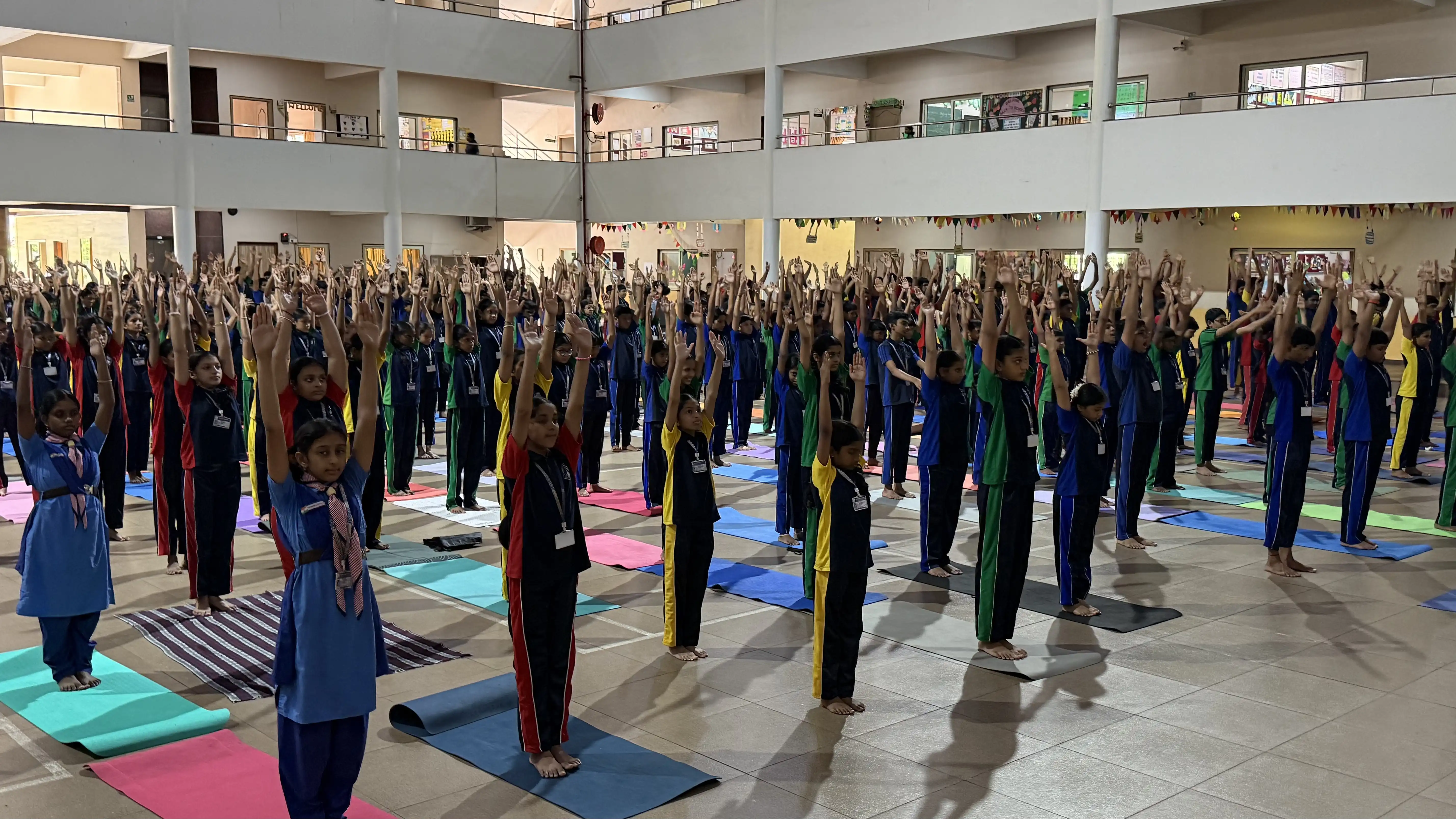 International Yoga Day celebration at Vidyodaya Public School