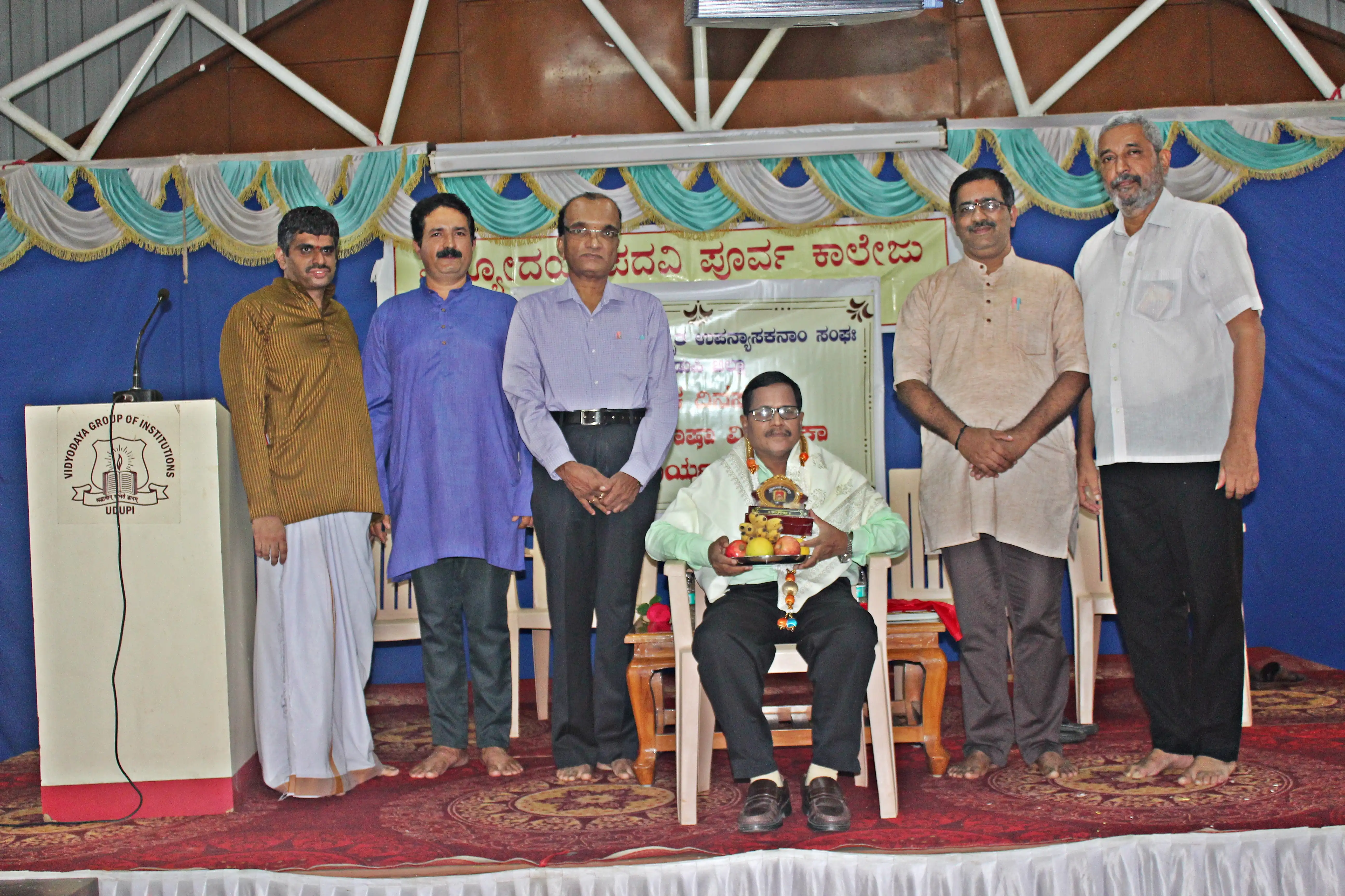 Workshop for Sanskrit Lecturers of Udupi District at Vidyodaya P U College Udupi