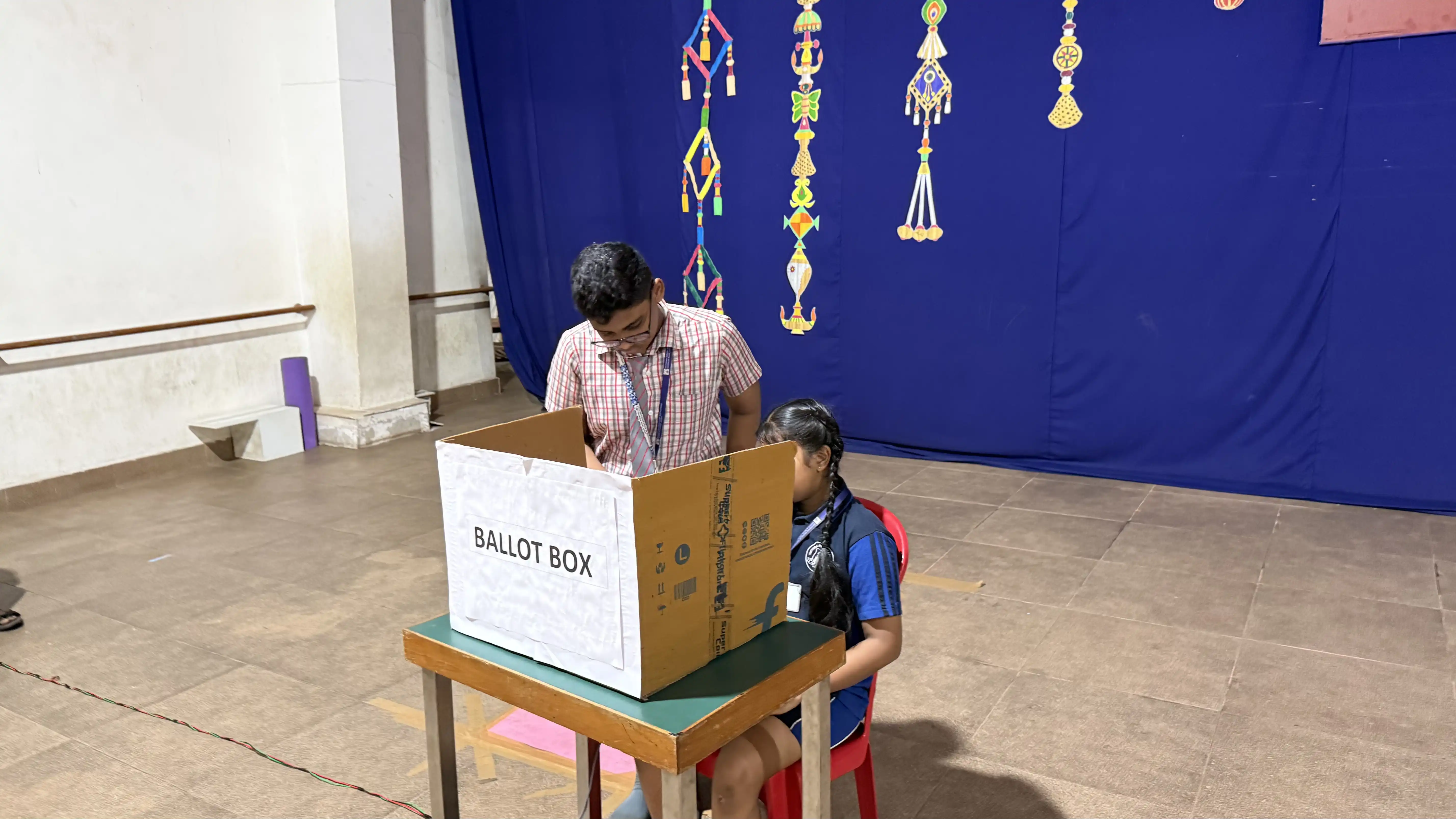 Vidyodaya Public School Election Activity Using Electronic Voting Machine