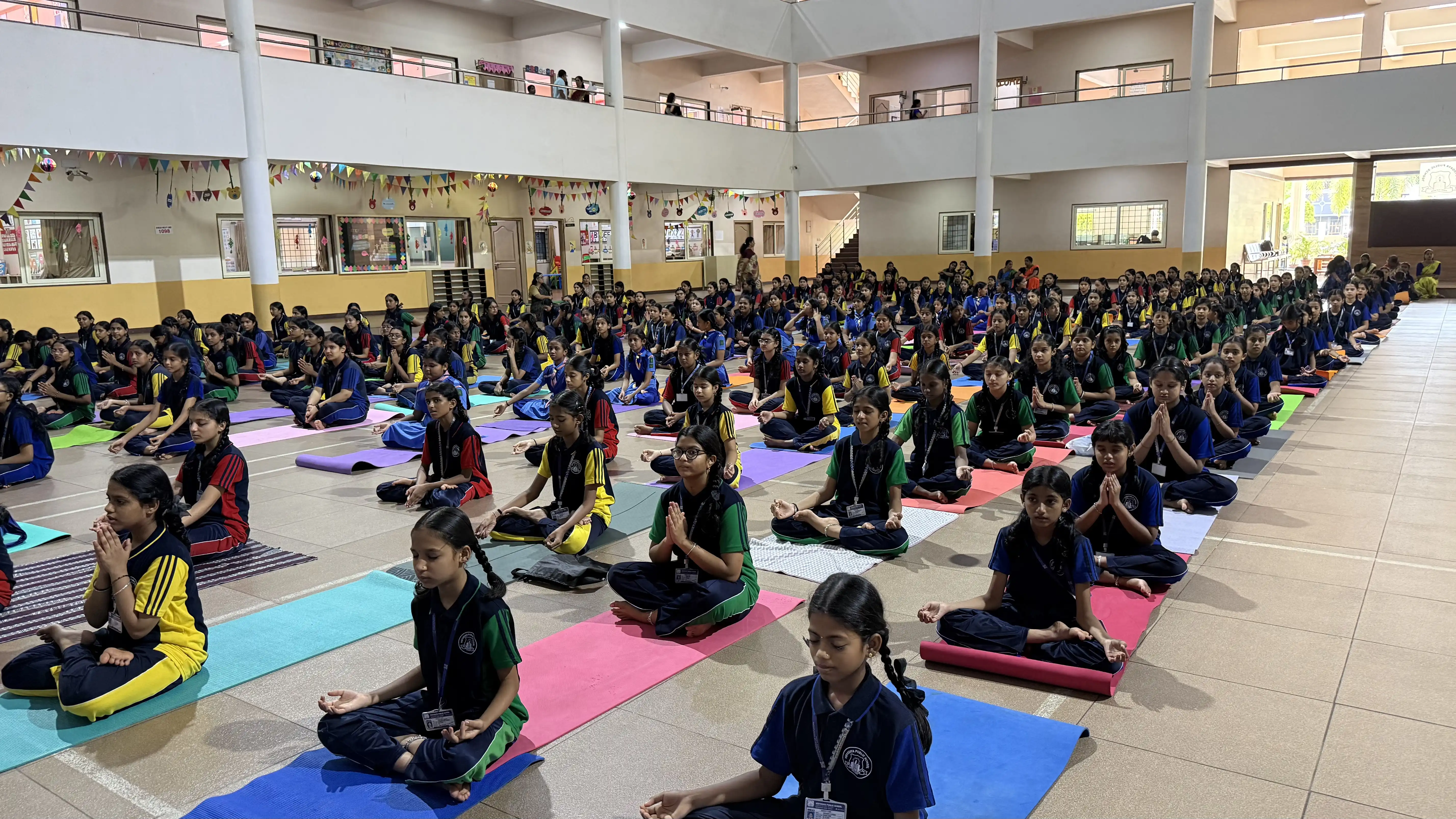 International Yoga Day celebration at Vidyodaya Public School