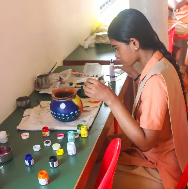Pot Painting Competition 2025 Vidyodaya PU College Udupi