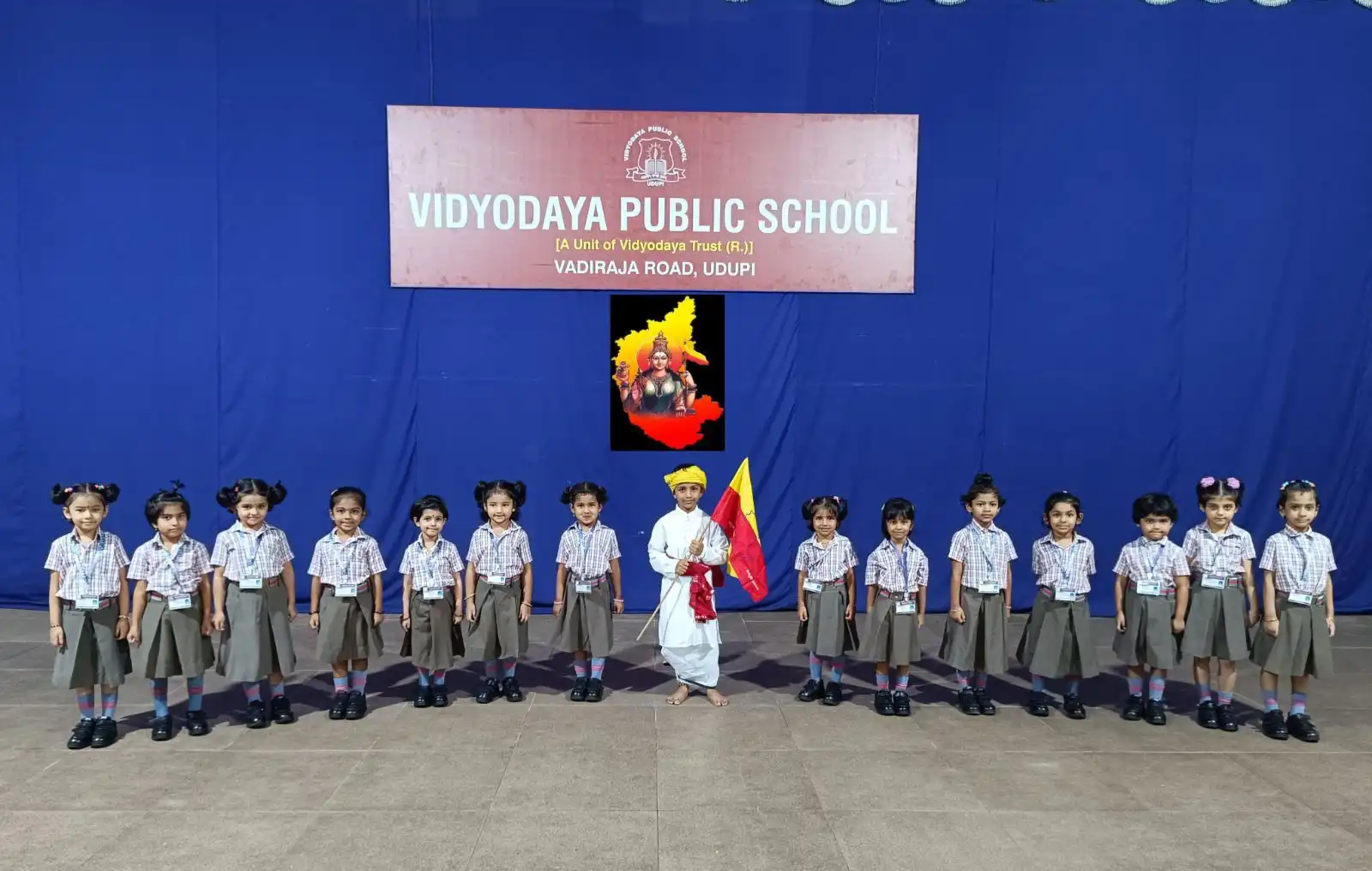 Karnataka Rajyotsava Celebration at Vidyodaya Public School Udupi