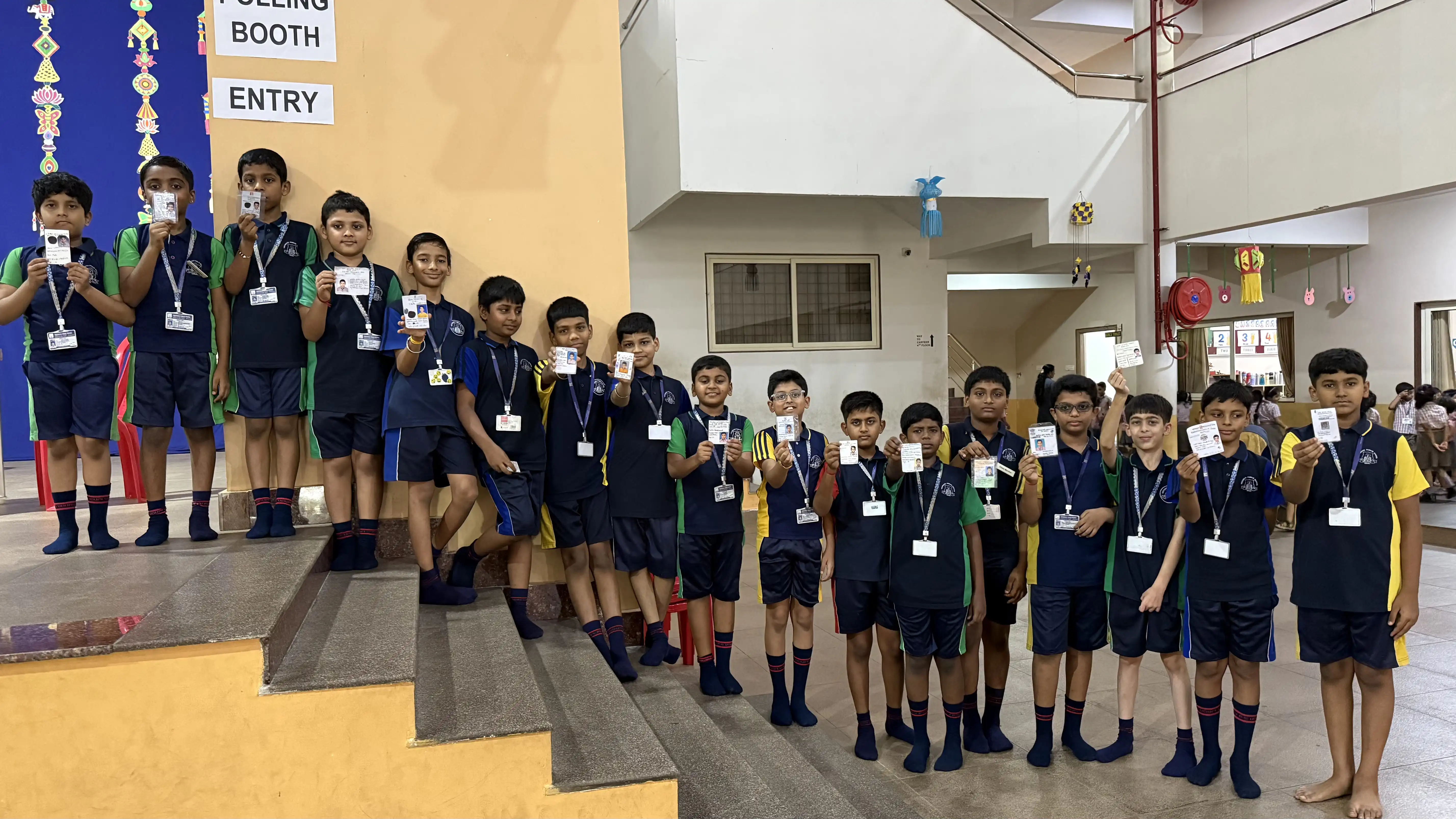 Vidyodaya Public School Election Activity Using Electronic Voting Machine