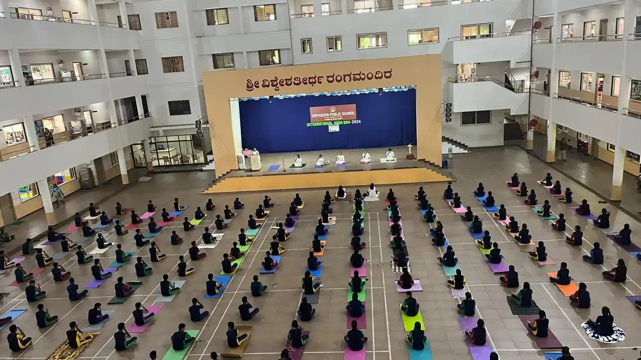 Vidyodaya Public School Udupi International Yoga Day