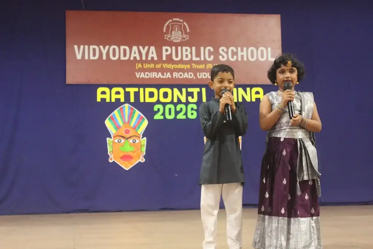 Aati Celebration at Vidyodaya Public School Udupi