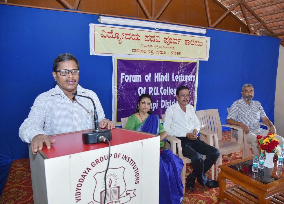 Hindi Workshop Vidyodaya PU College, Udupi