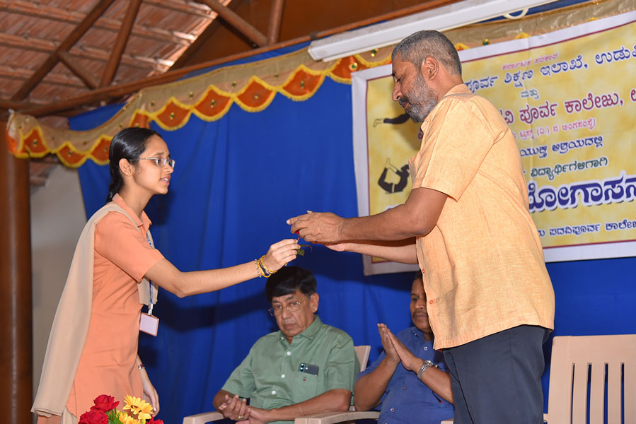 Vidyodaya P U College Yogasana Competition