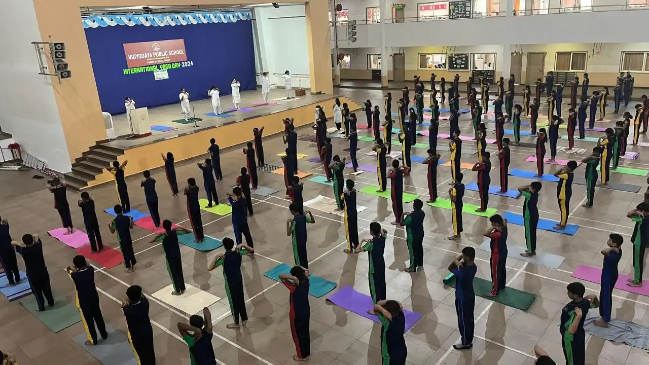 Vidyodaya Public School Udupi International Yoga Day