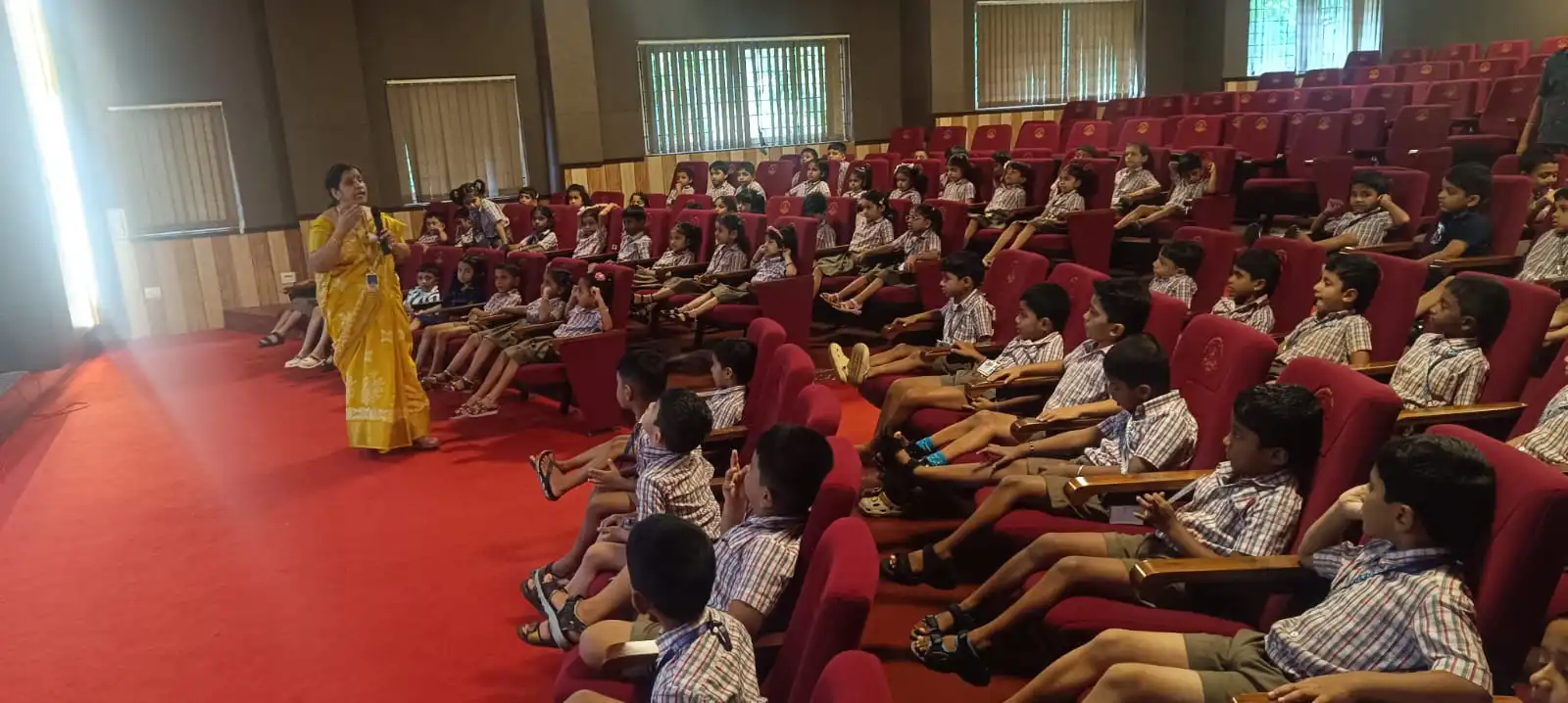 Vidyodaya Public School Pre-Primary students participating in World Blood Donor Day activity