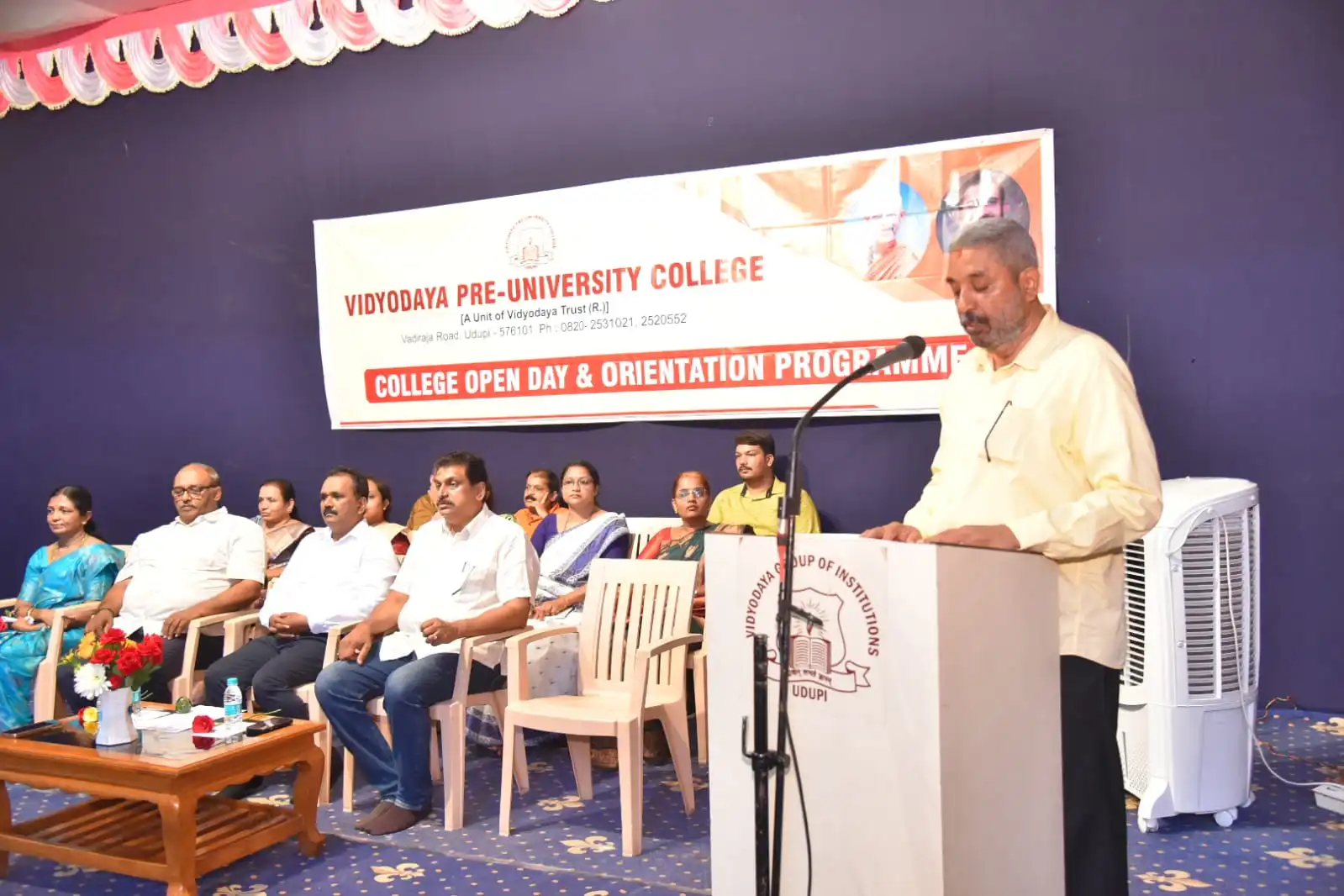 Vidyodaya P U College Udupi Orientation Programme for PUC Students