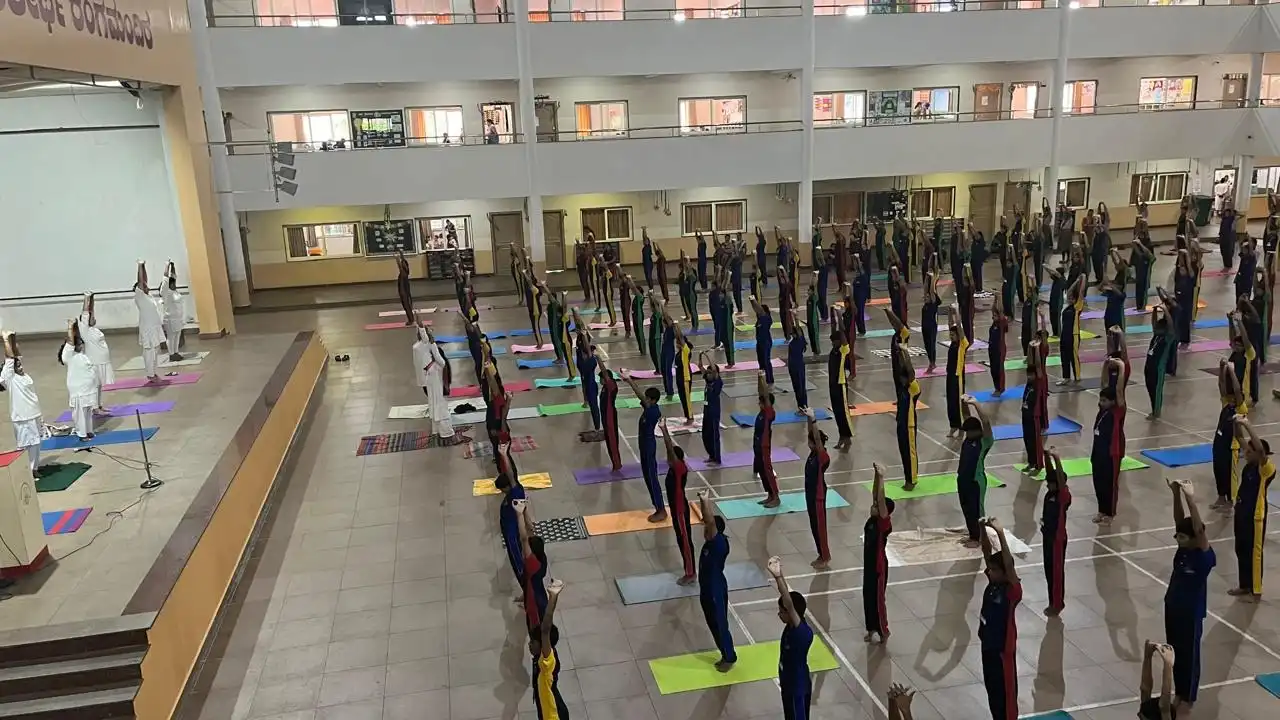 Vidyodaya Public School Udupi International Yoga Day