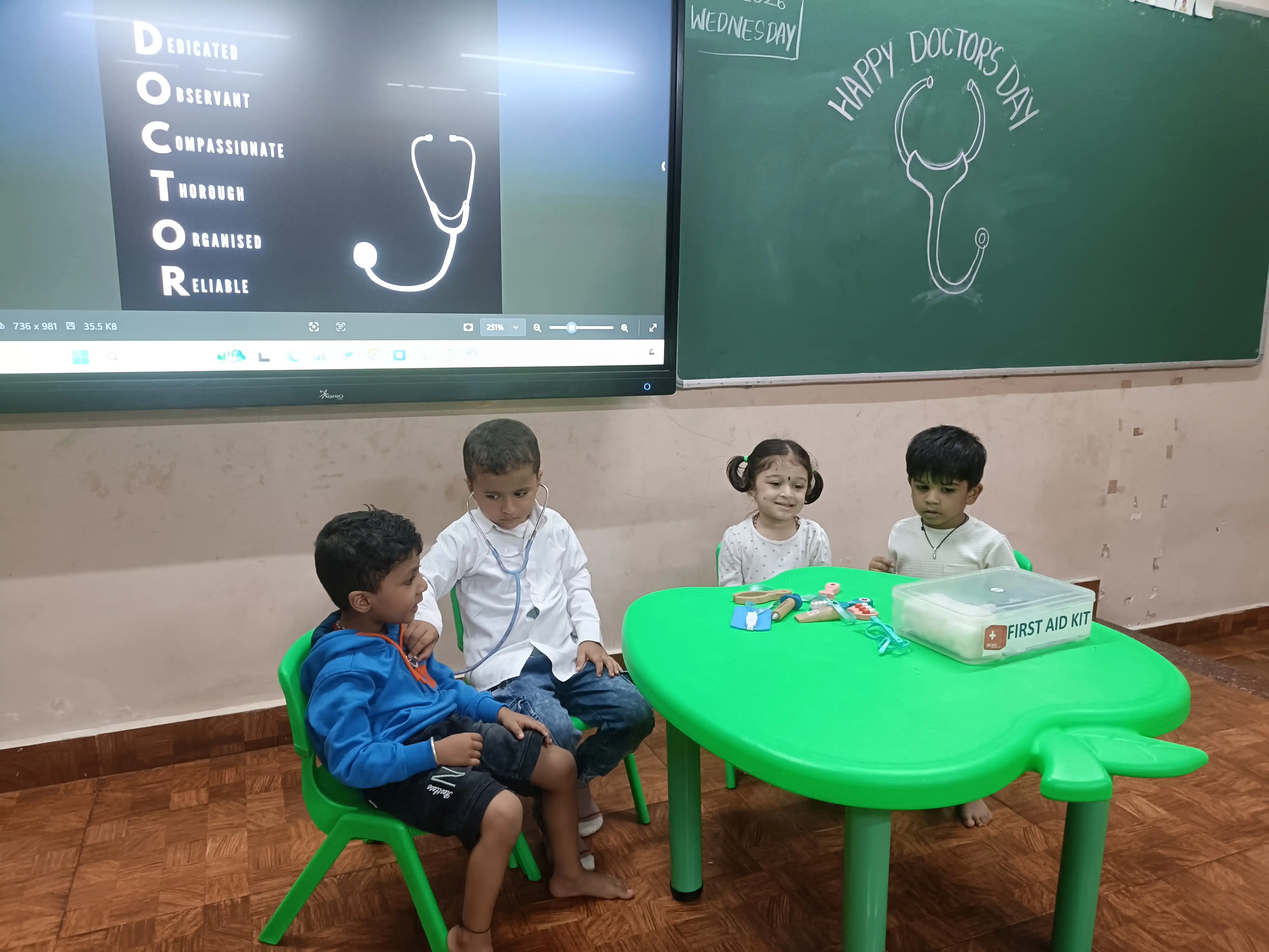 Doctor's Day Activity at Vidyodaya Public School