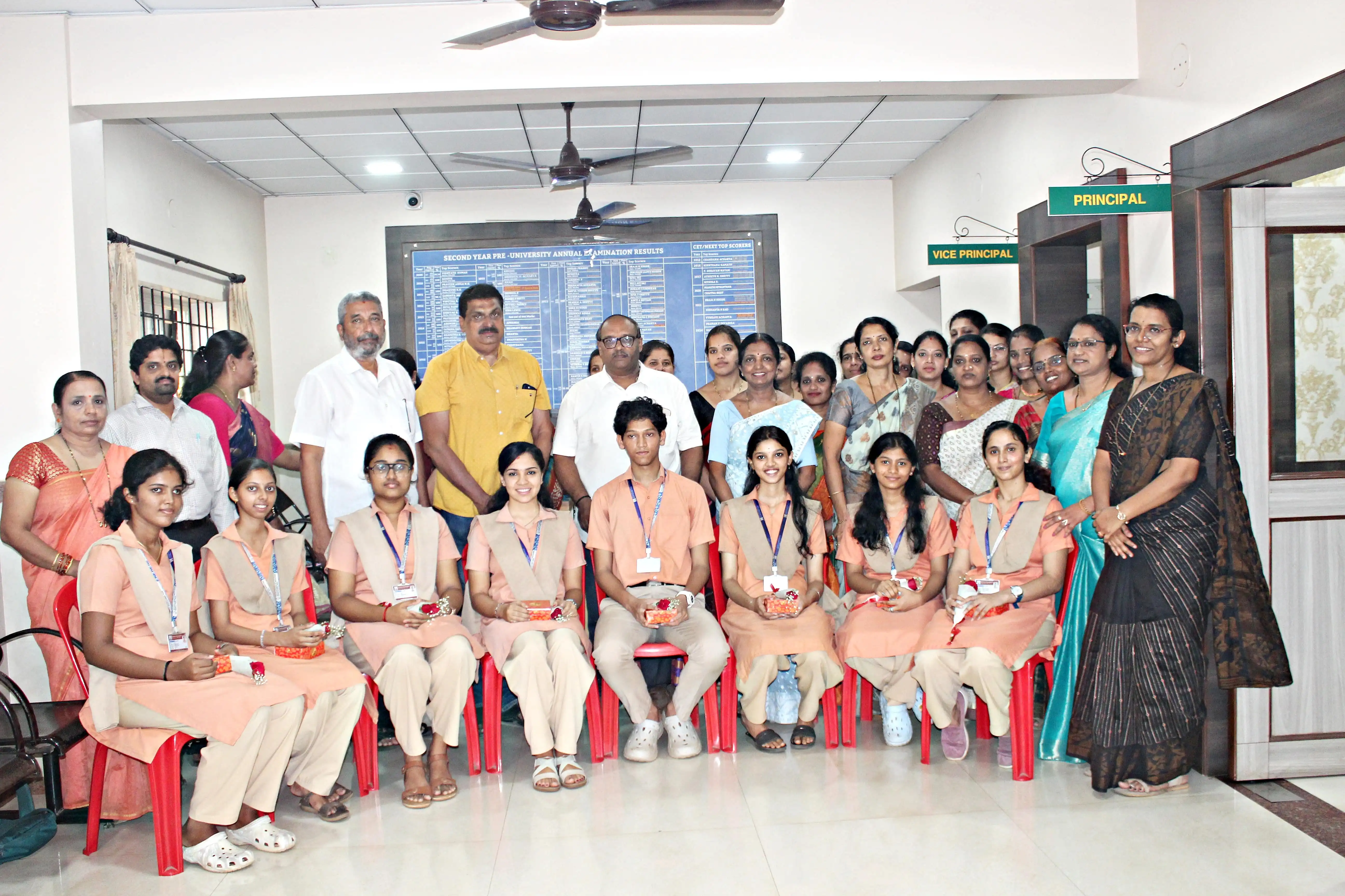 Vidyodaya P U College Udupi 2025 Rank Holders