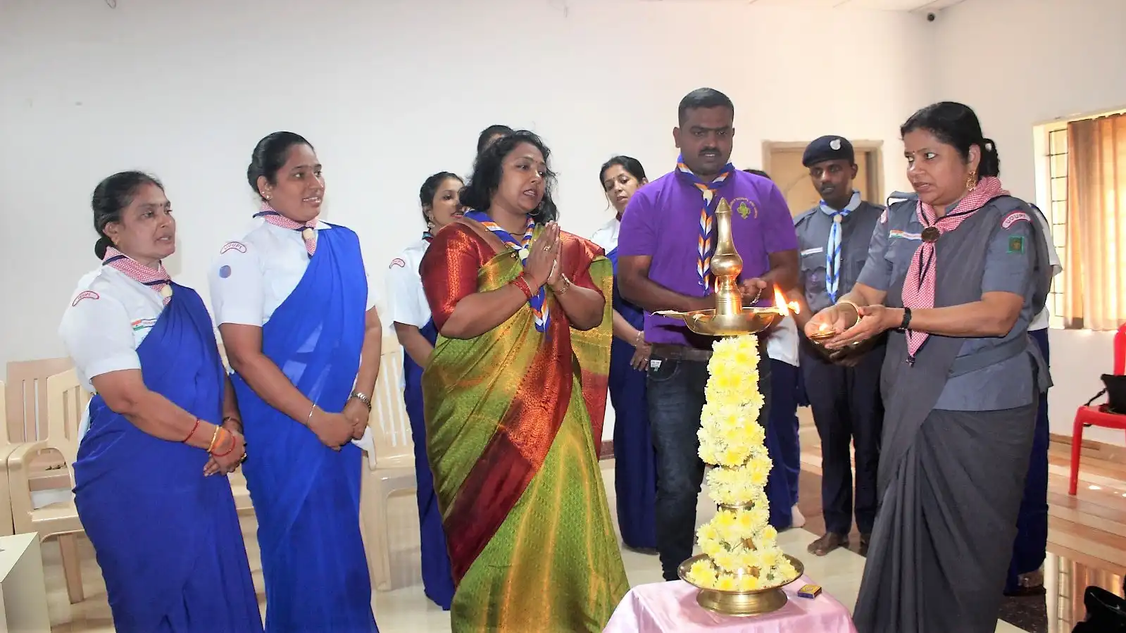 Vidyodaya Public School Udupi Bharath Scouts and Guides Night Camp