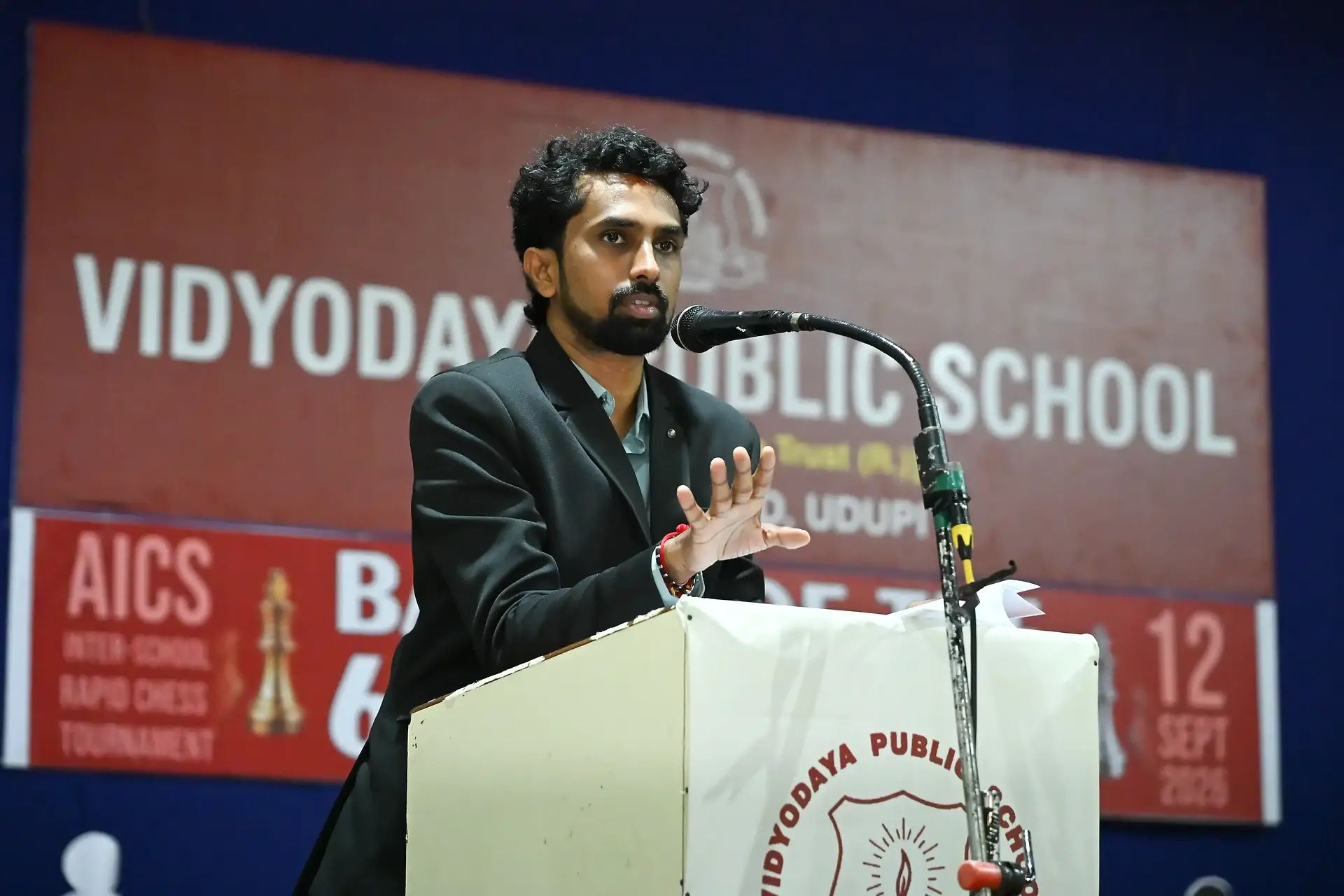 AICS Inter-School Rapid Chess Tournament at Vidyodaya Public School Udupi